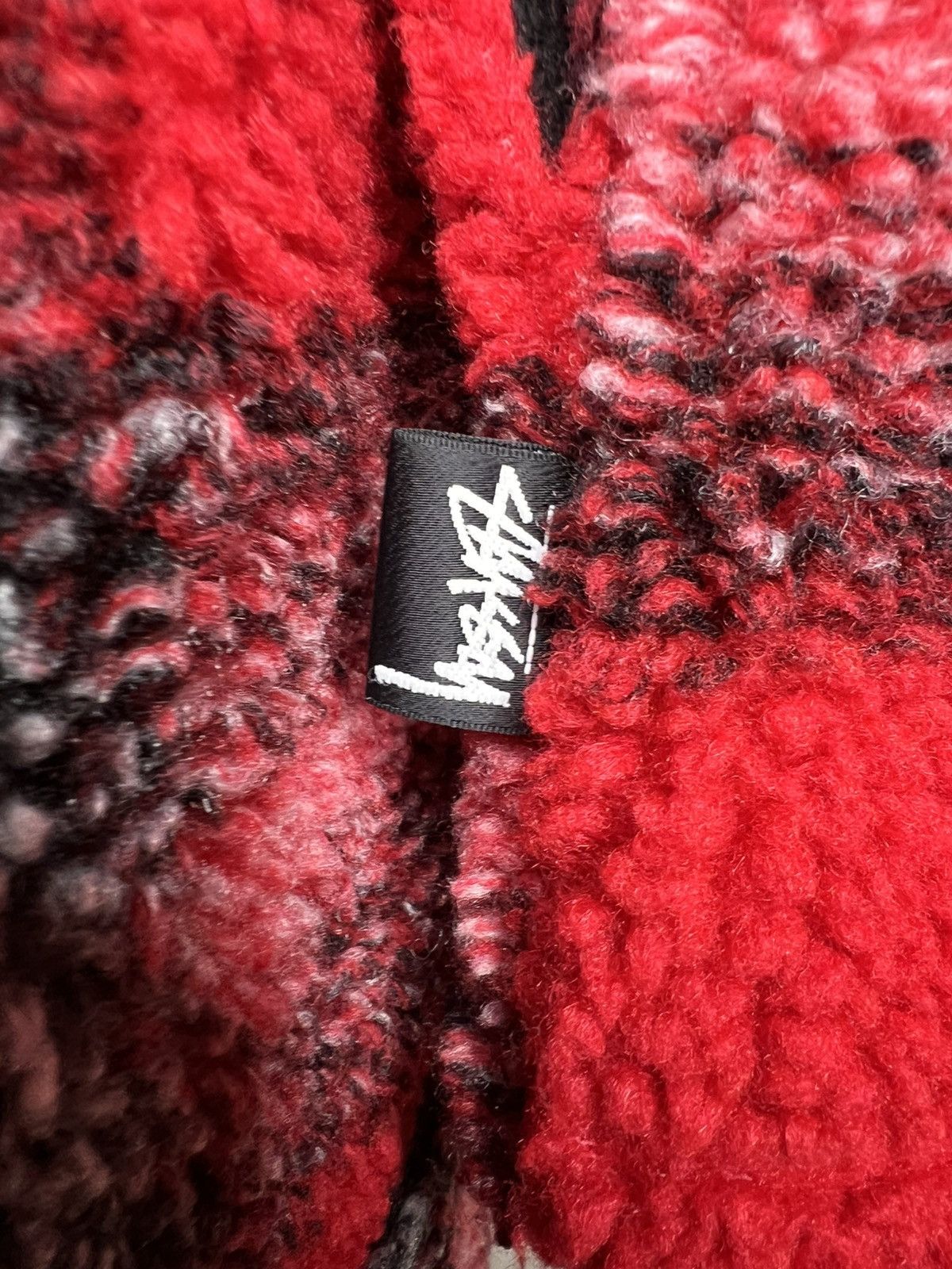 Stussy Stussy Shadow Plaid Sherpa Zip Shirt ‘Red’ Size XL Size US XL / EU 56 / 4 - 7 Thumbnail
