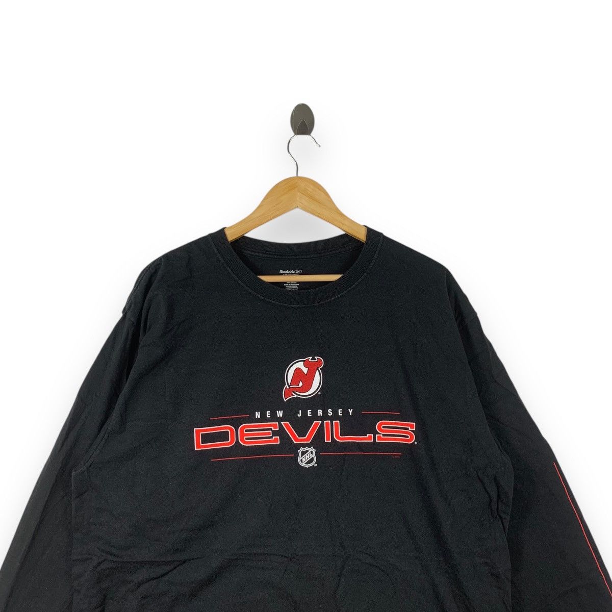Reebok Vintage REEBOK New Jersey Devils NHL Long Sleeve Tee Shirt Size US XL / EU 56 / 4 - 2 Thumbnail