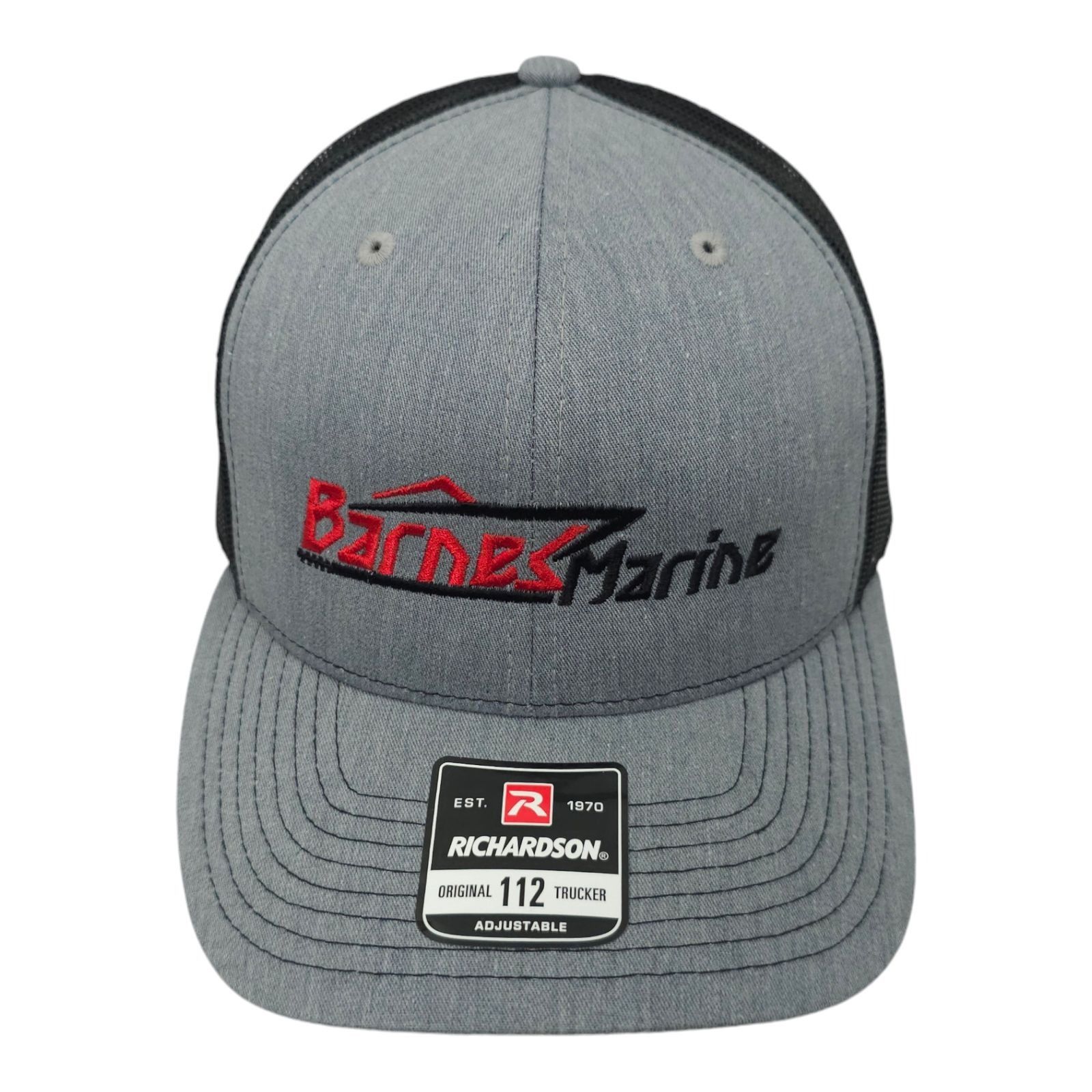 Richardson Barnes Marine Embroidered Logo Mesh Snapback Cap Trucker Hat Size ONE SIZE - 1 Thumbnail