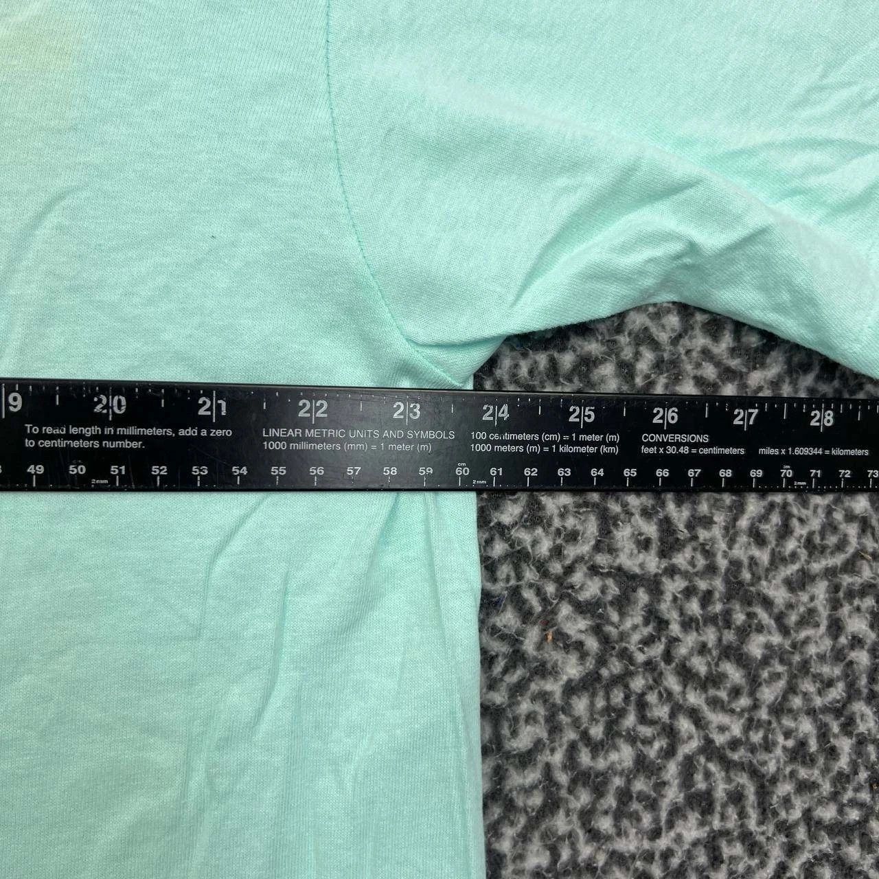 Anvil Vintage Circle Bell Shirt Men XL Blue Anvil Short Sleeve Size US XL / EU 56 / 4 - 4 Thumbnail