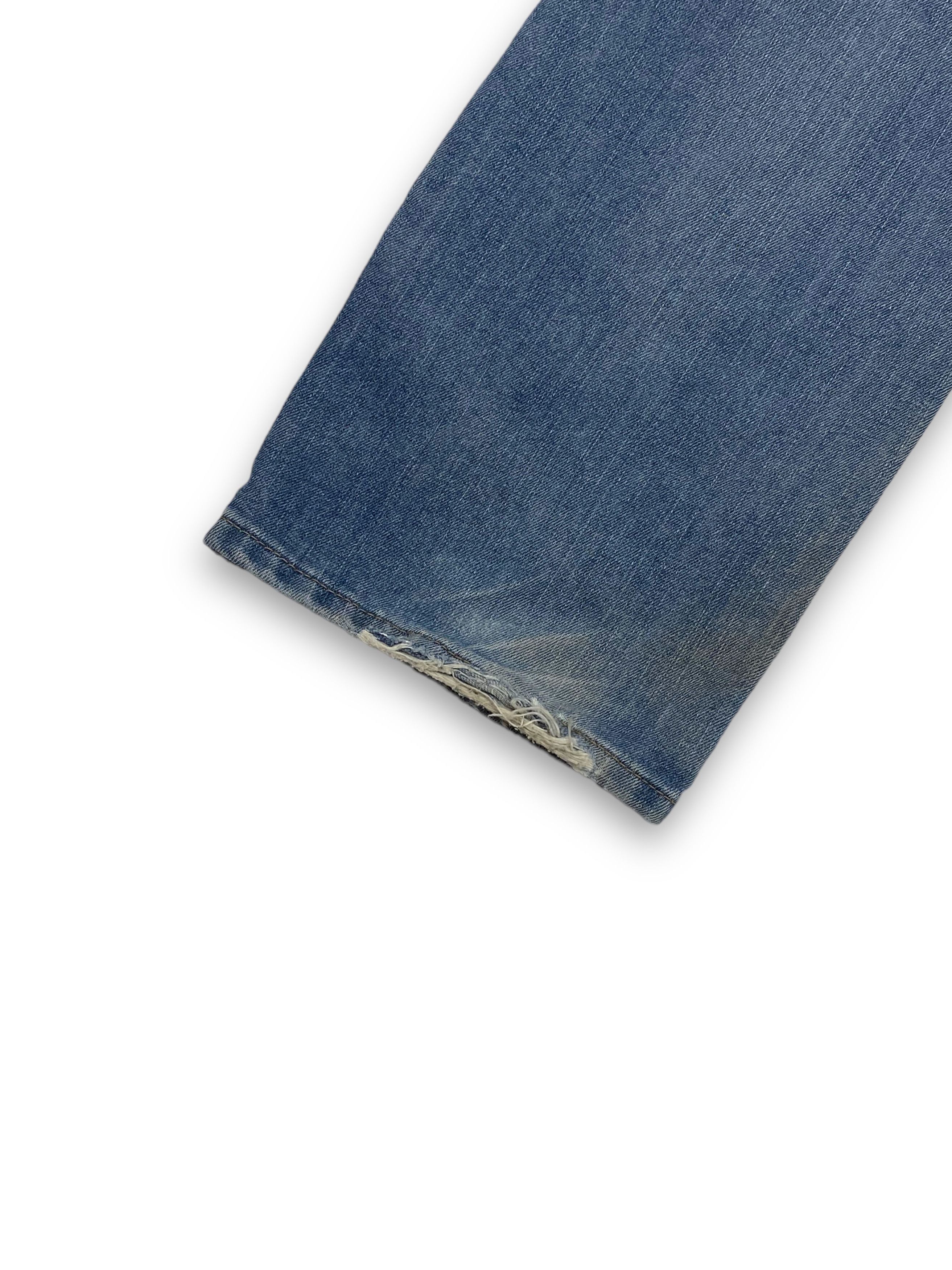 Jean Vintage LEE COOPER Distressed Light Washed Blue Jeans M686 Size US 35 - 17 Thumbnail