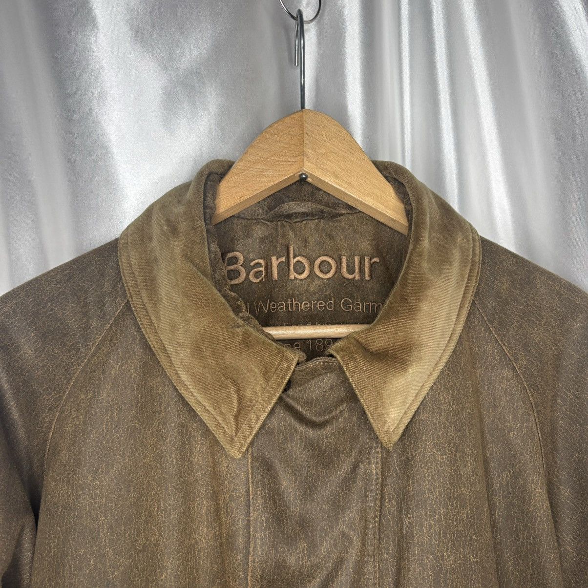 Barbour Waxed Barbour jacket waterproof natural weathered garment Size US M / EU 48-50 / 2 - 4 Thumbnail