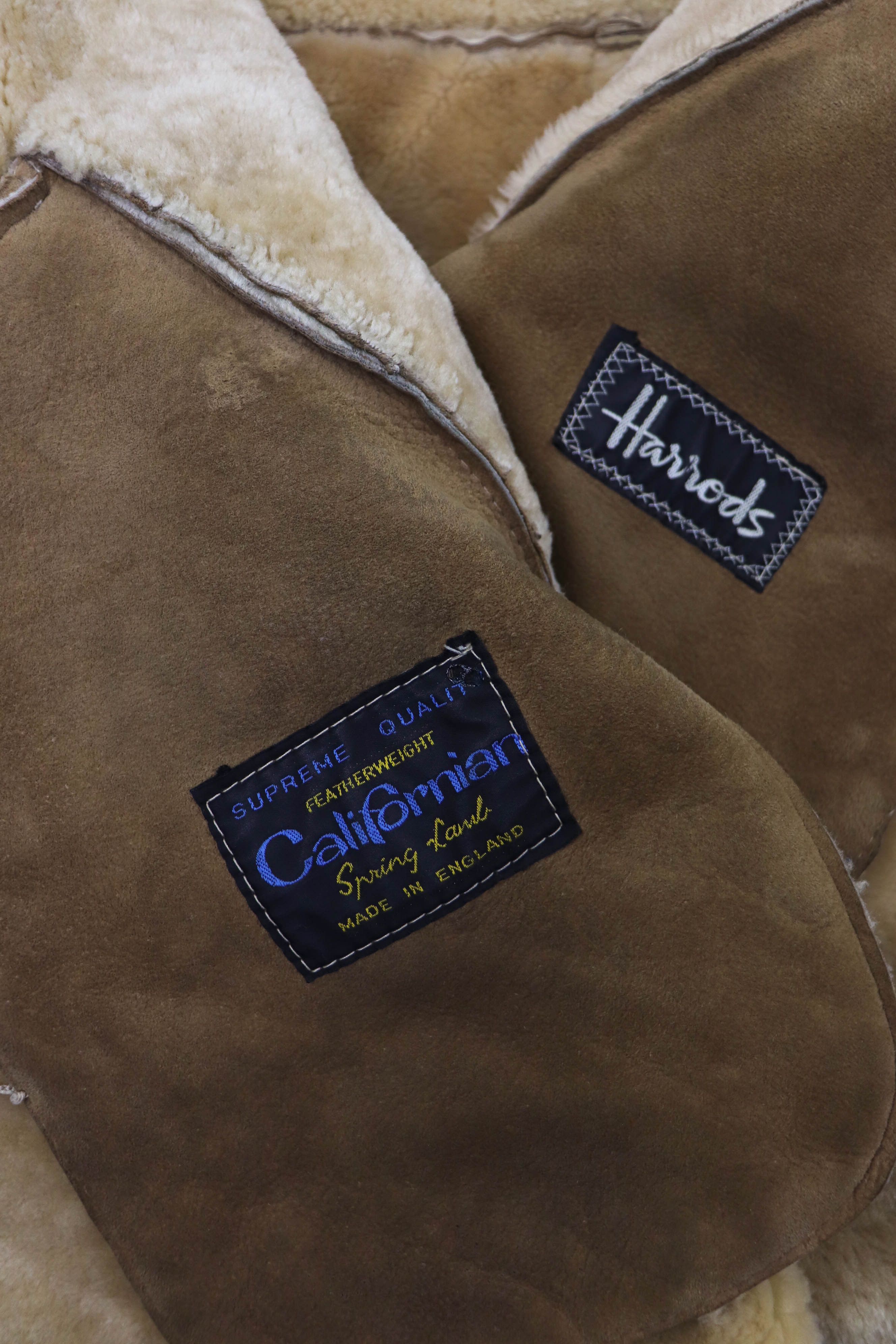 Harrods Vintage Californian Spring Lamb England Made Shearling Coat Size US M / EU 48-50 / 2 - 19 Thumbnail