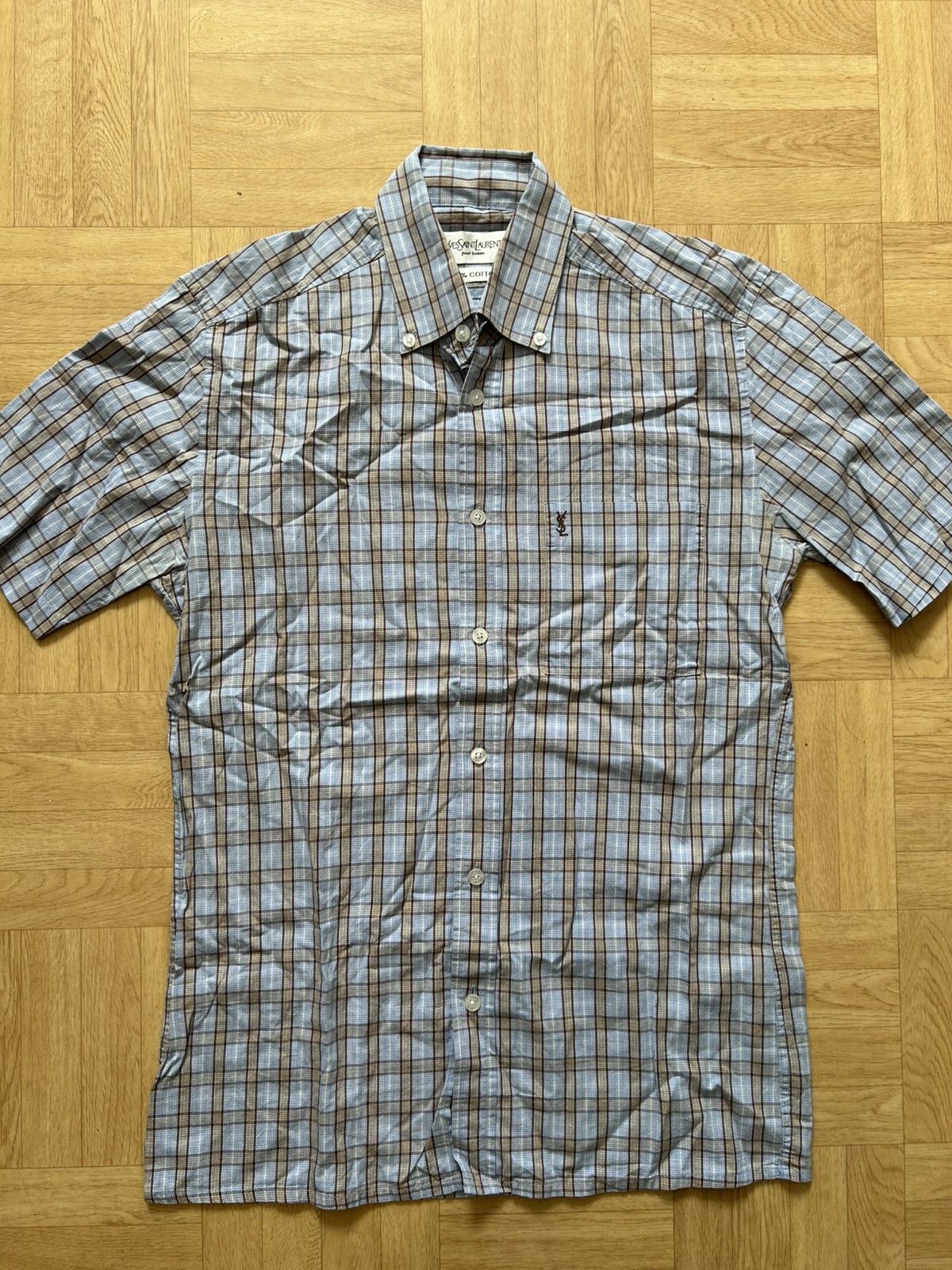 Yves Saint Laurent YSL YVES SAINT LAURENT VINTAGE SHORT SLEEVE SHIRT SIZE S Size US S / EU 44-46 / 1 - 2 Thumbnail