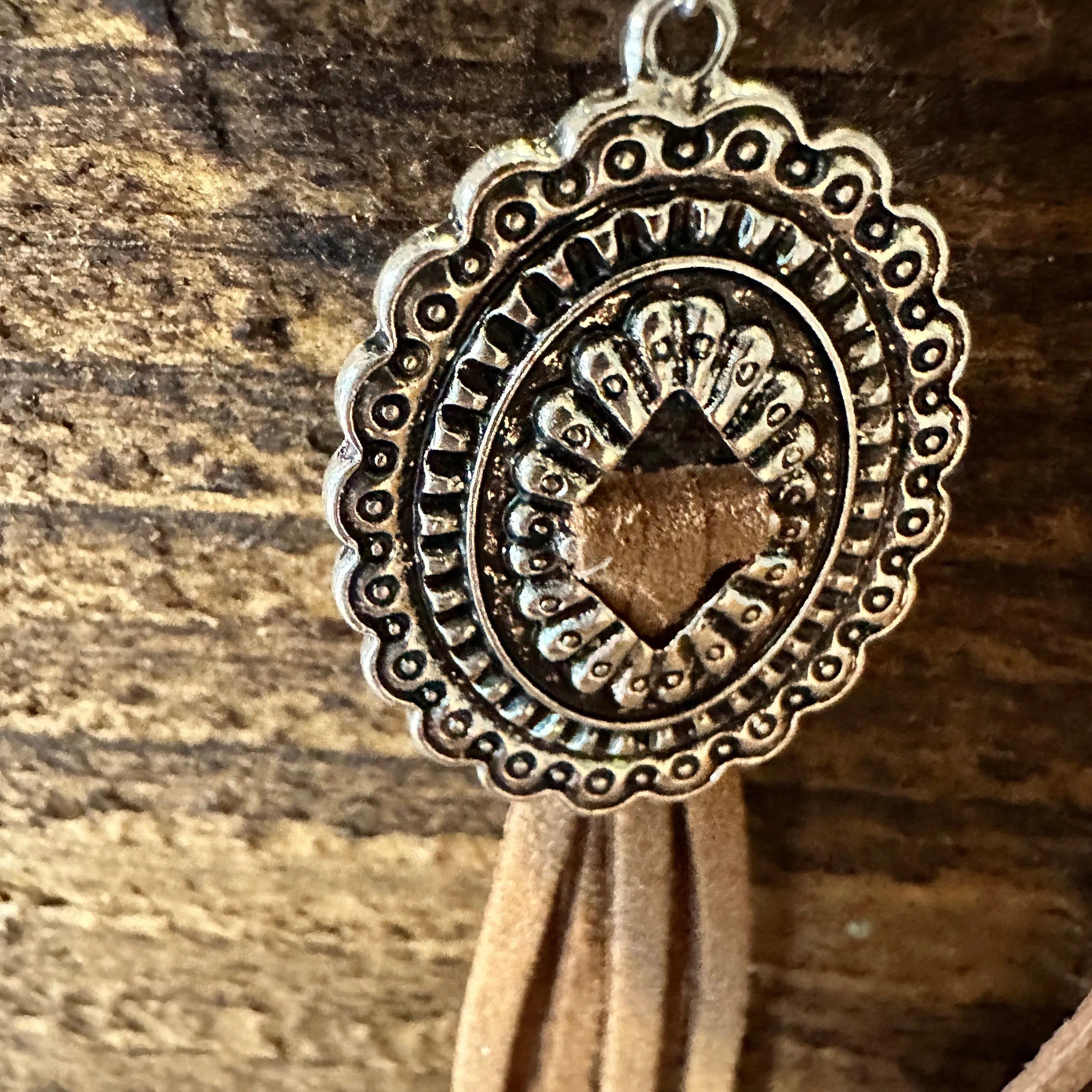 Other Boho Hippie Western Conch Tribal Silver Drop Wire Earrings, Size ONE SIZE - 3 Thumbnail