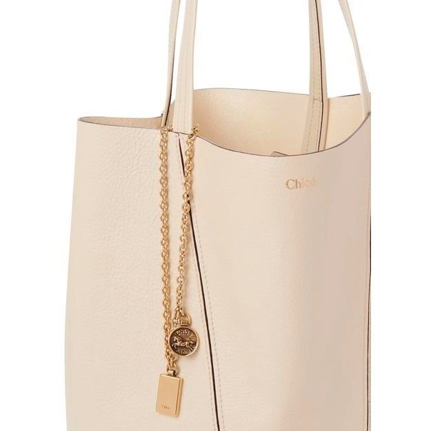 Chloe Chloe Medium Spin Sweet Beige Grained Leather Tote Bag New & Size ONE SIZE - 5 Thumbnail