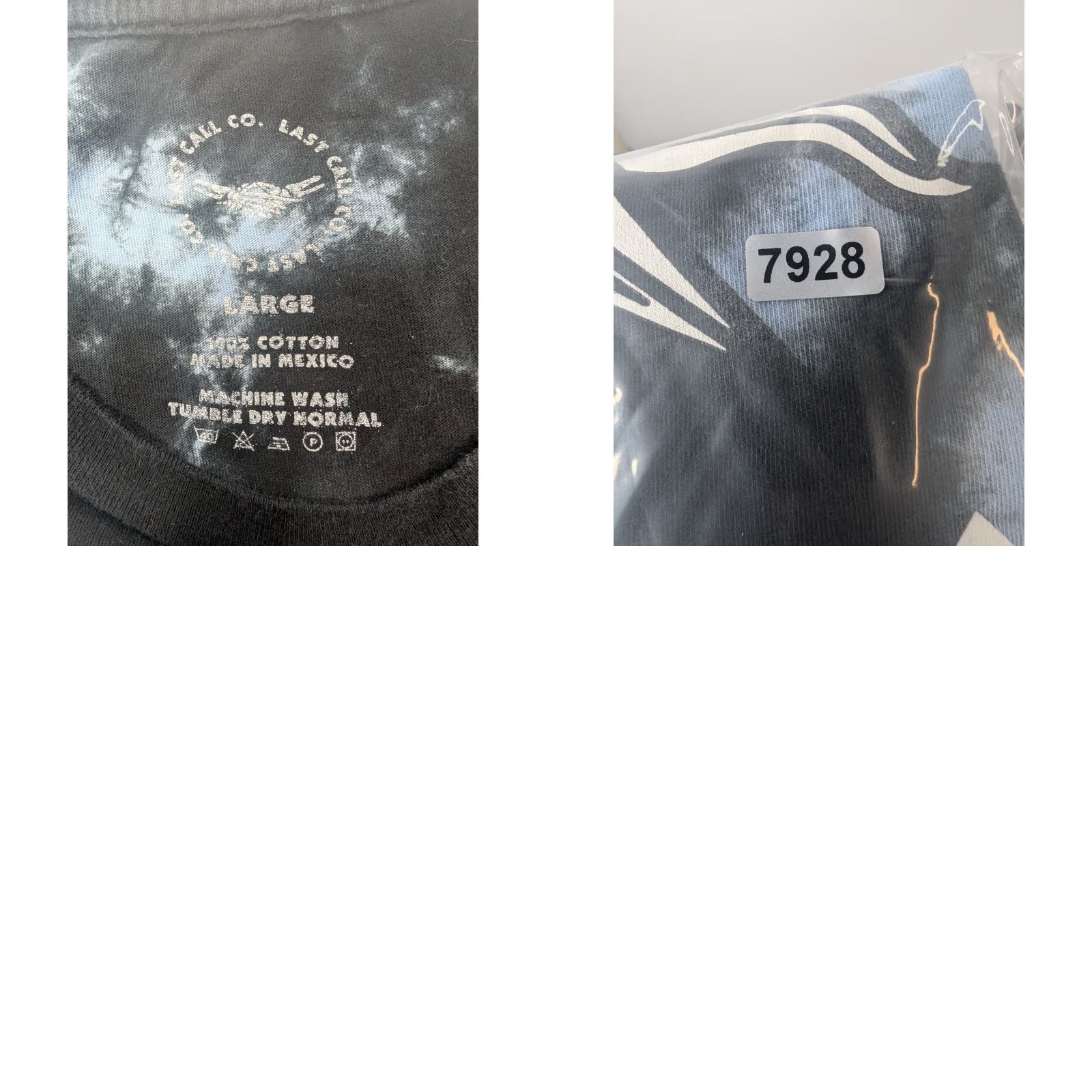Vintage Last Call Co Shirt Mens Large Black Long Sleeve Tie Dye Skeleton Moon From Sun Up To Sundown Size US L / EU 52-54 / 3 - 8 Thumbnail