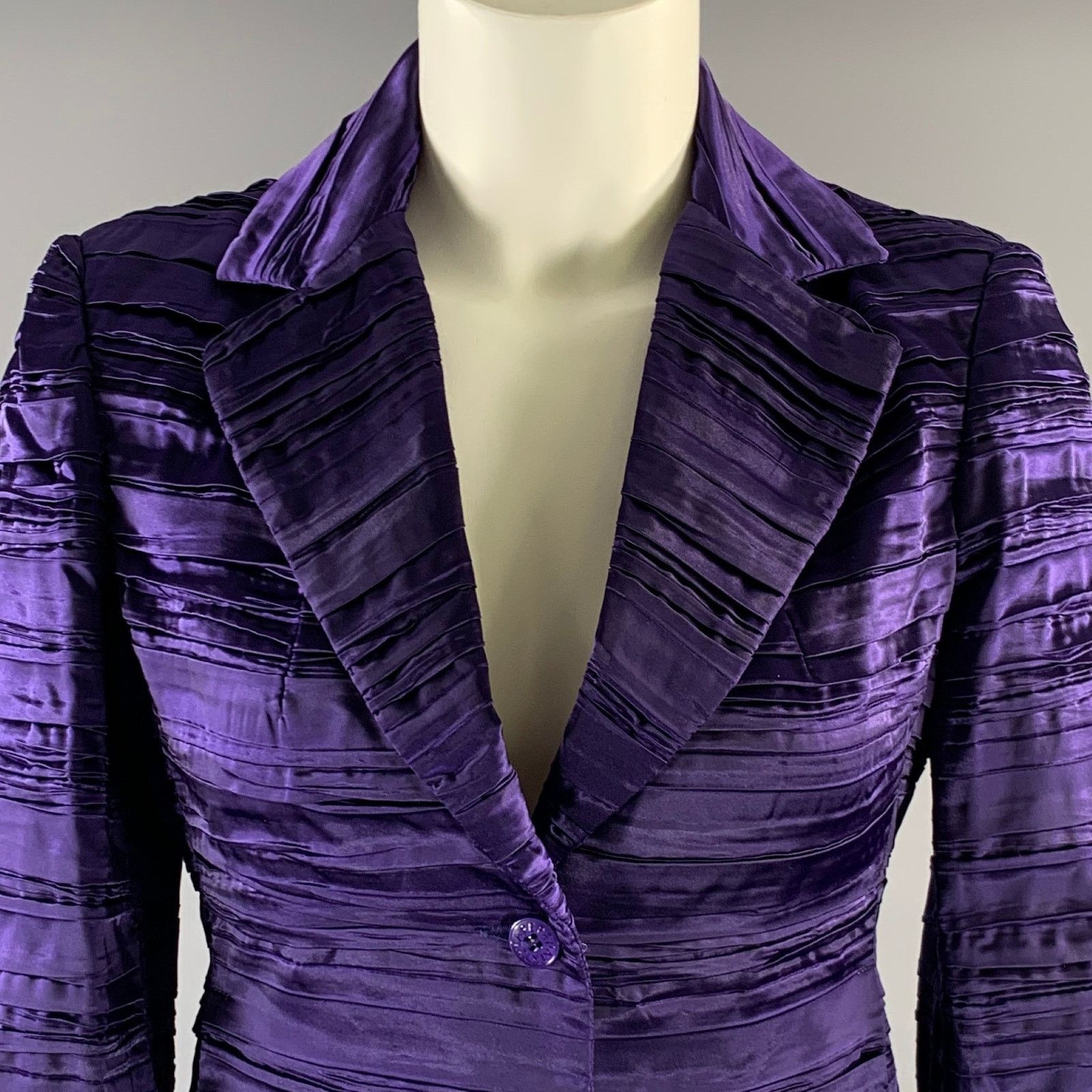 Patrizia Pepe PATRIZIA PEPE Size S Purple Polyester Blend Jacket Size M / US 6-8 / IT 42-44 - 2 Thumbnail