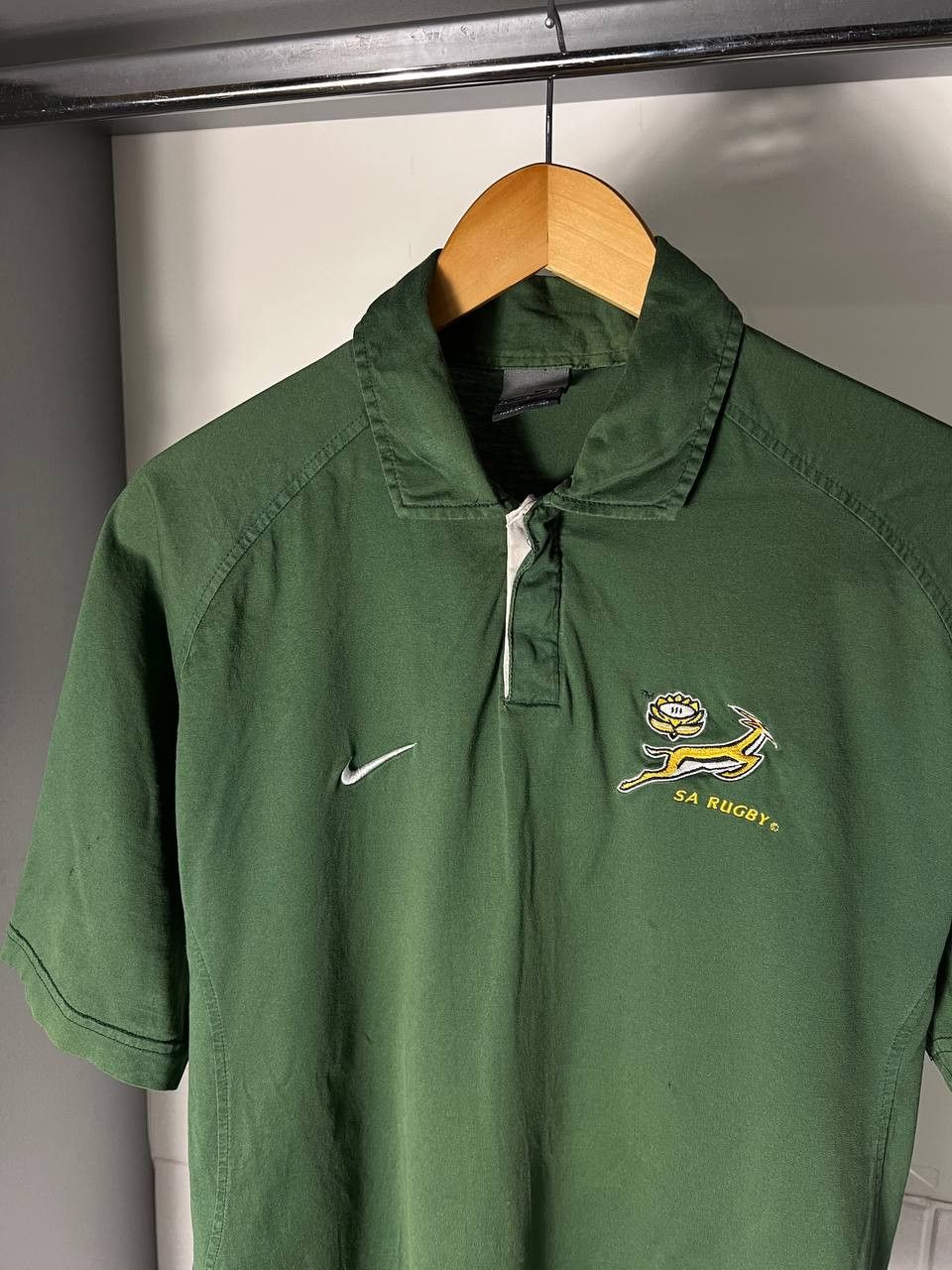 Nike VINTAGE NIKE SOUTH AFRICA RETRO RUGBY JERSEY Y2K 90s BLOKE Size US L / EU 52-54 / 3 - 5 Thumbnail