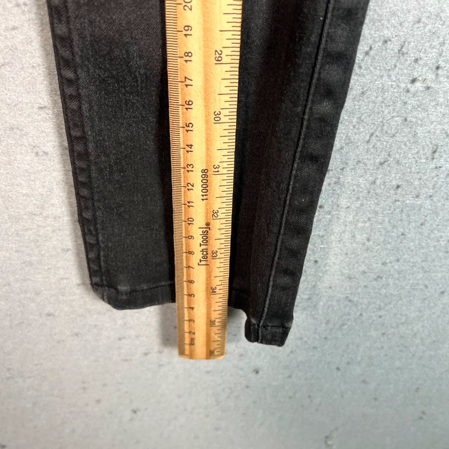 Vintage Habitual Womens Jeans 26 Black Denim Skinny Low Rise Adult Womens 26 28 Inseam 26in Cotton Blend Denim Pants Size 28" / US 6 / IT 42 - 7 Thumbnail