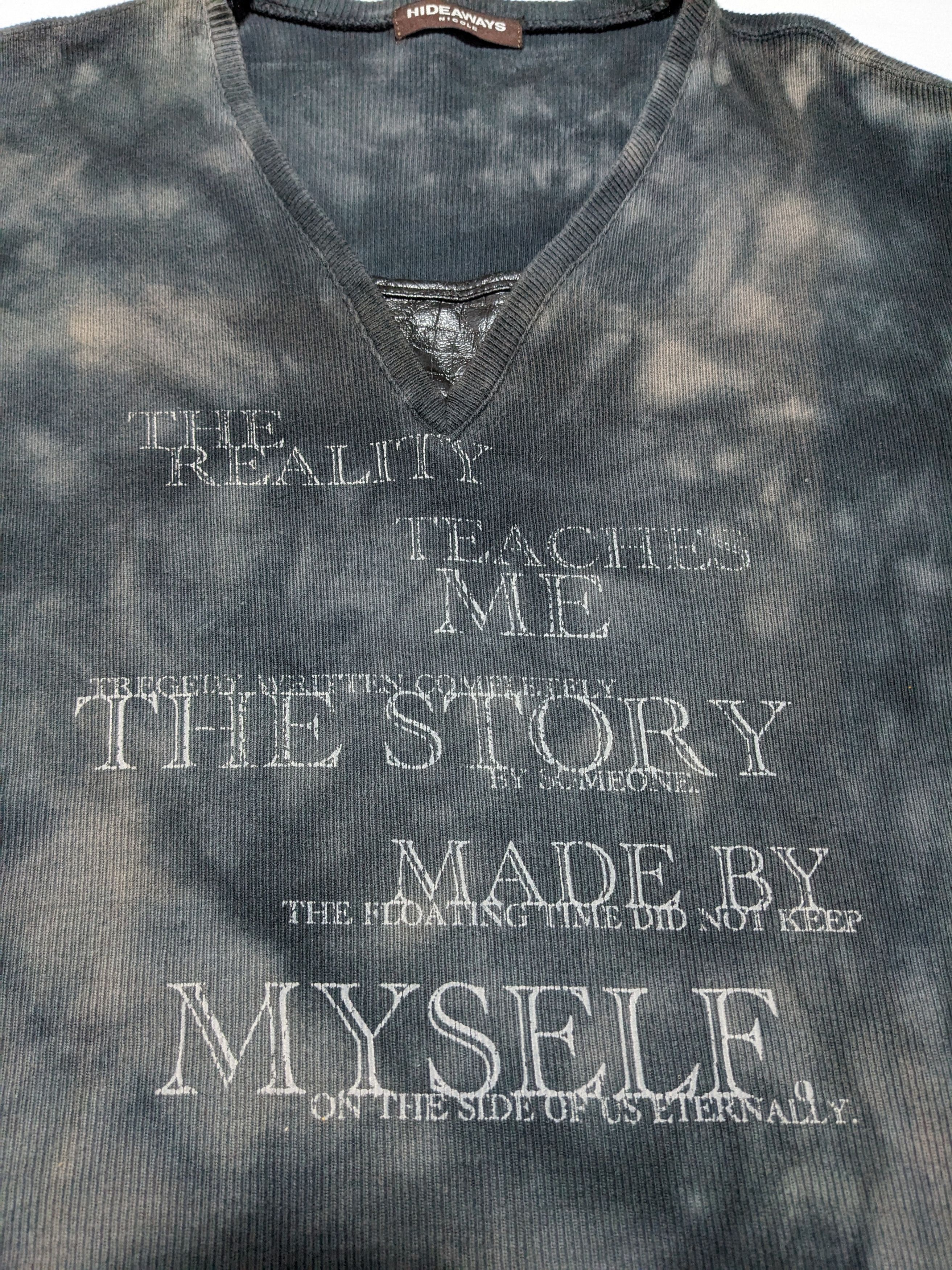 Japanese Brand × KMRii × Yasuyuki Ishii Japanese Hideaways Nicole Poem Black Tie Dye Shirt Size US M / EU 48-50 / 2 - 4 Thumbnail
