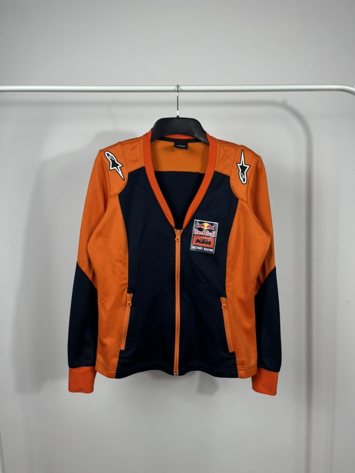 Alpinestars Alpinestars Red Bull KTM Racing Zip-Up Jacket Orange Navy Size US M / EU 48-50 / 2 - 1 Thumbnail