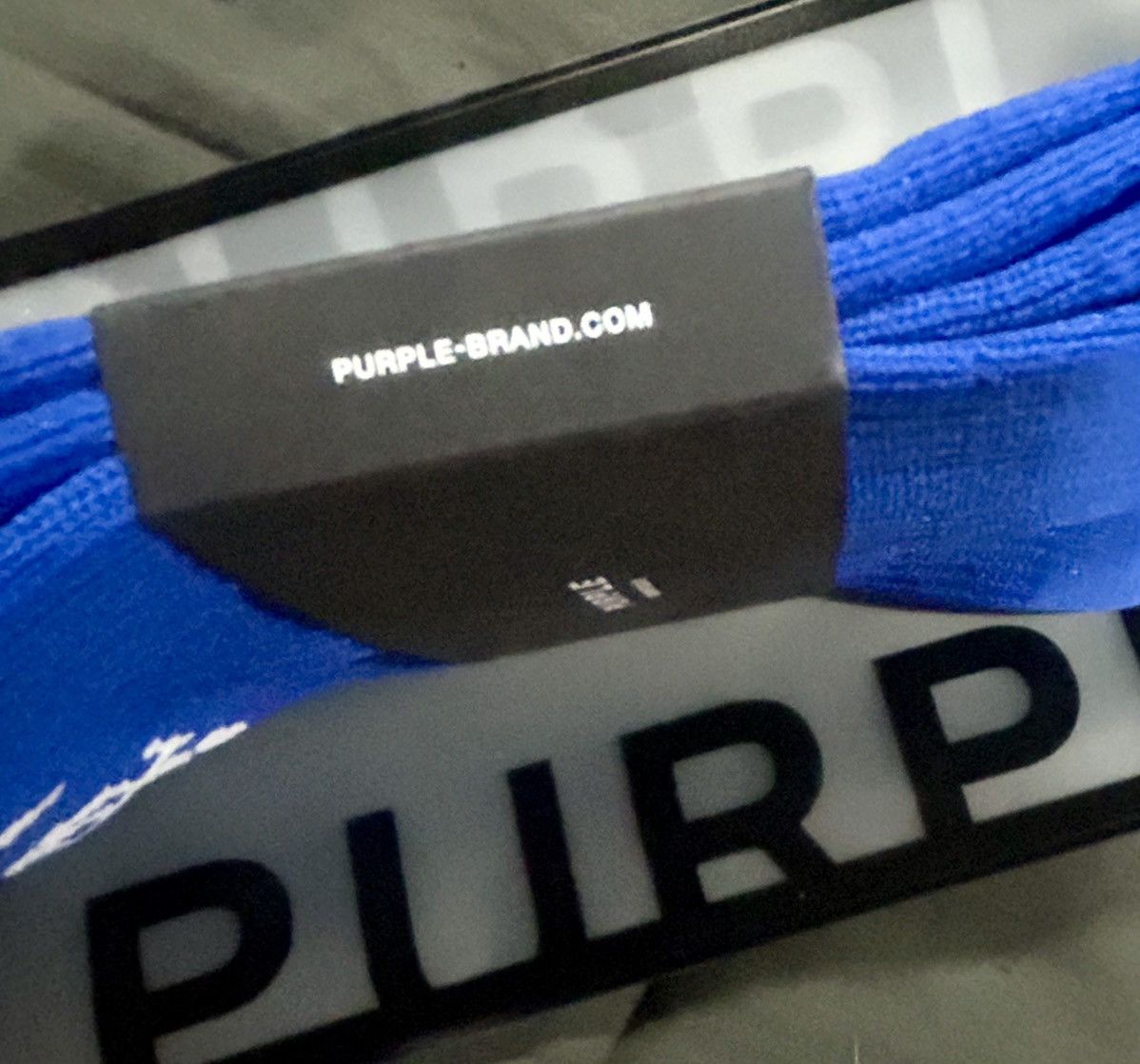 Purple Brand Purple Brand Monogram Crew Socks Royal Blue White Mens Size ONE SIZE - 6 Thumbnail