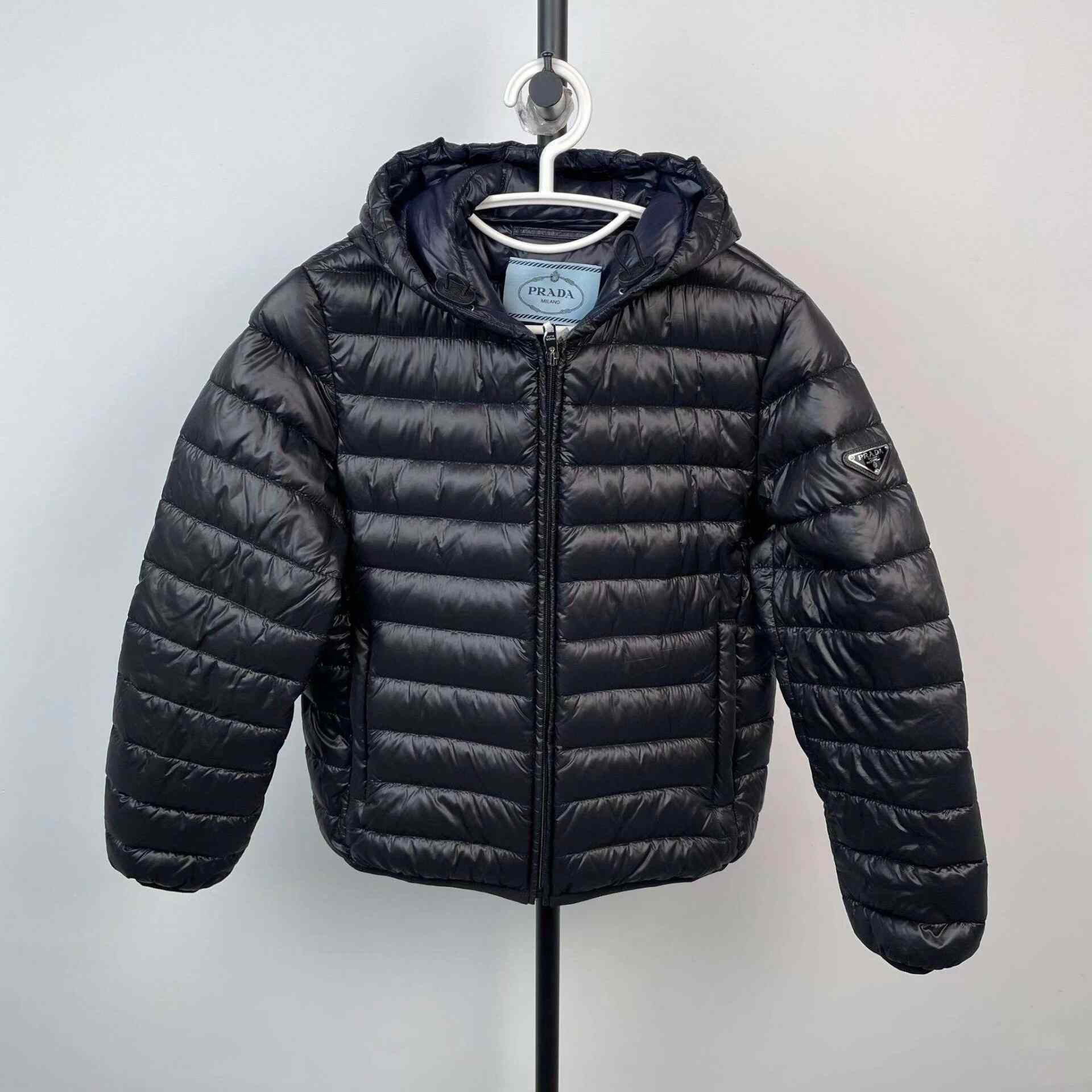 Prada Prada Down Blue Down Jacket M Women Size M / US 6-8 / IT 42-44 - 1 Thumbnail