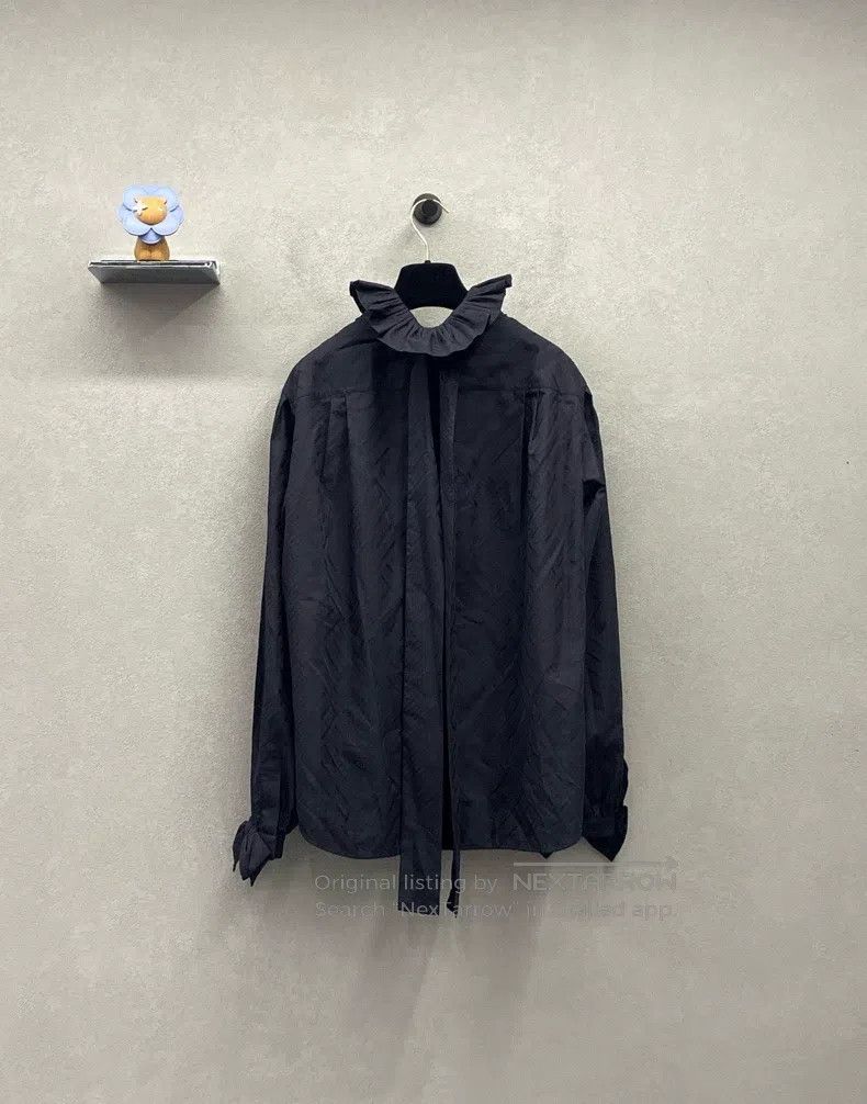Chanel Chanel Black high-neck single-breasted long-sleeved shirt Size XXS / US 00 / IT 34 - 3 Thumbnail
