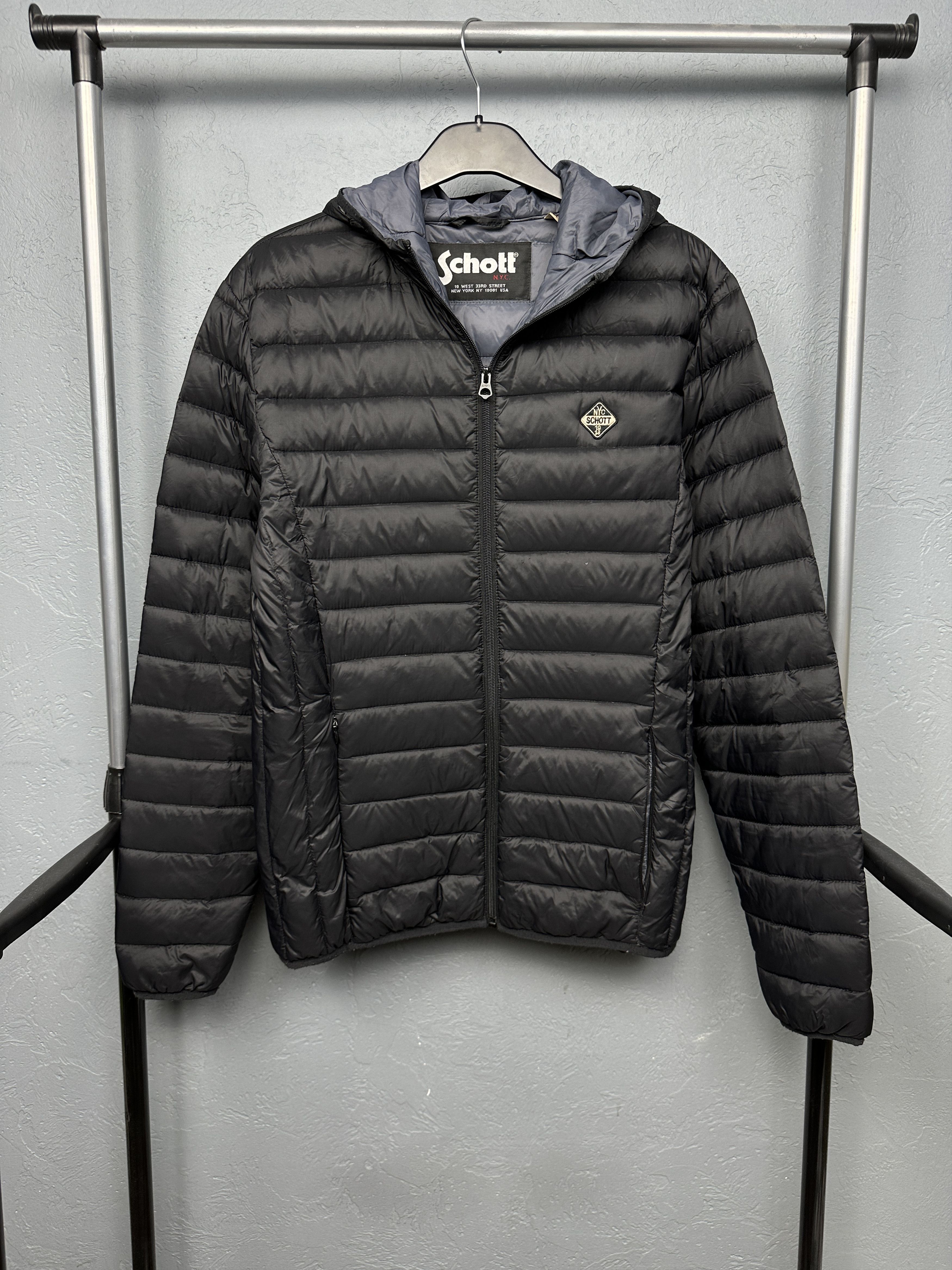 Schott Schott Nyc Mens Nylon Puffer Duck Down Jacket Size US M / EU 48-50 / 2 - 1 Thumbnail
