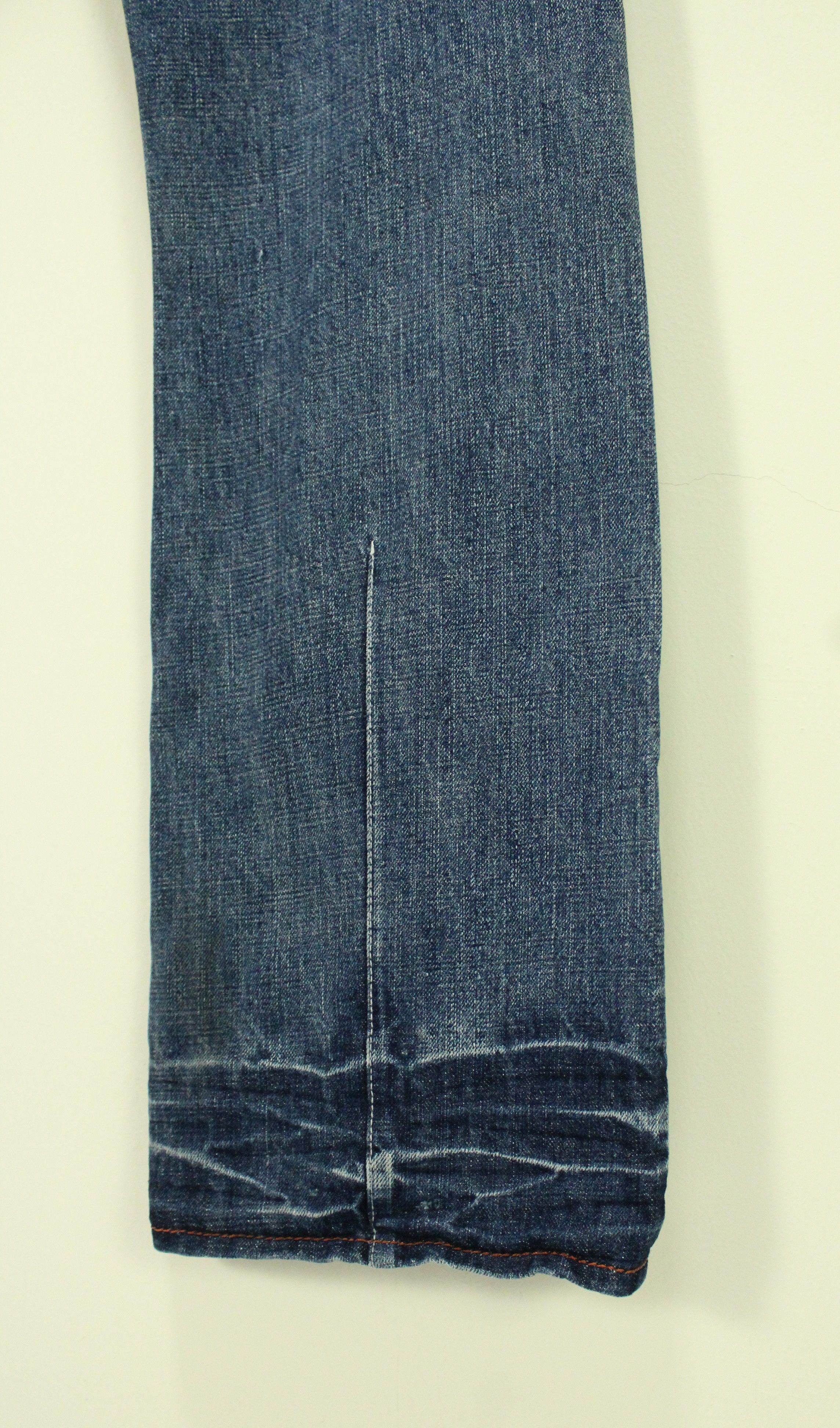 Japanese Brand Selvedge Distressed Style GENOESE Denim Size US 32 / EU 48 - 13 Thumbnail