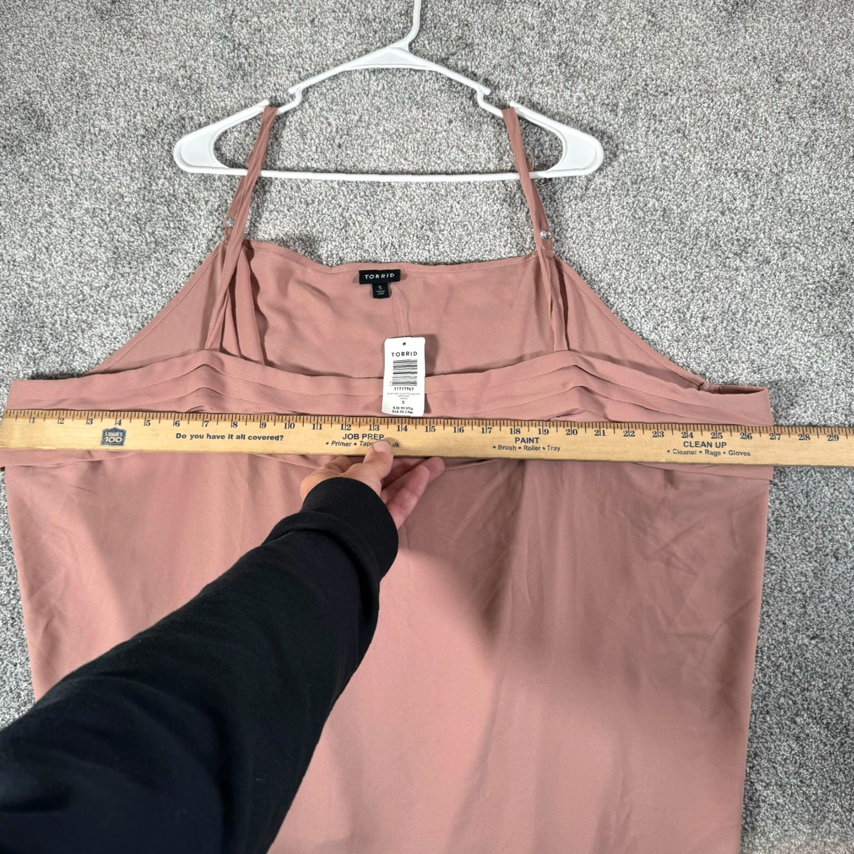 Torrid Torrid Cami Plus Size 5XL Tank Women's Pink Square Neck Spaghetti Strappy Pleated Fairycore Minimalist Flowy Chic Sleeveless 5XL Size XXL / US 16-18 / IT 52-54 - 6 Thumbnail