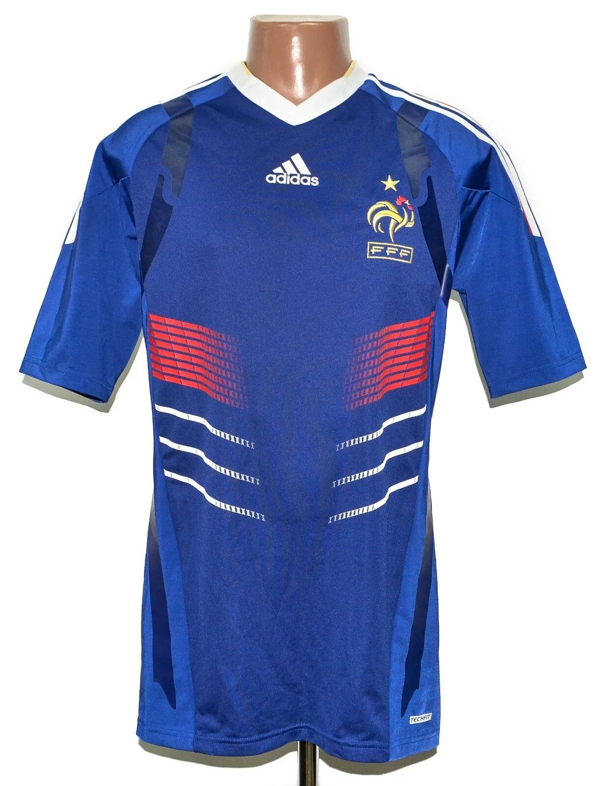 Adidas FRANCE 2009/2010 FOOTBALL SHIRTJERSEY ADIDAS TECHFIT SIZE L Size US L / EU 52-54 / 3 - 1 Thumbnail