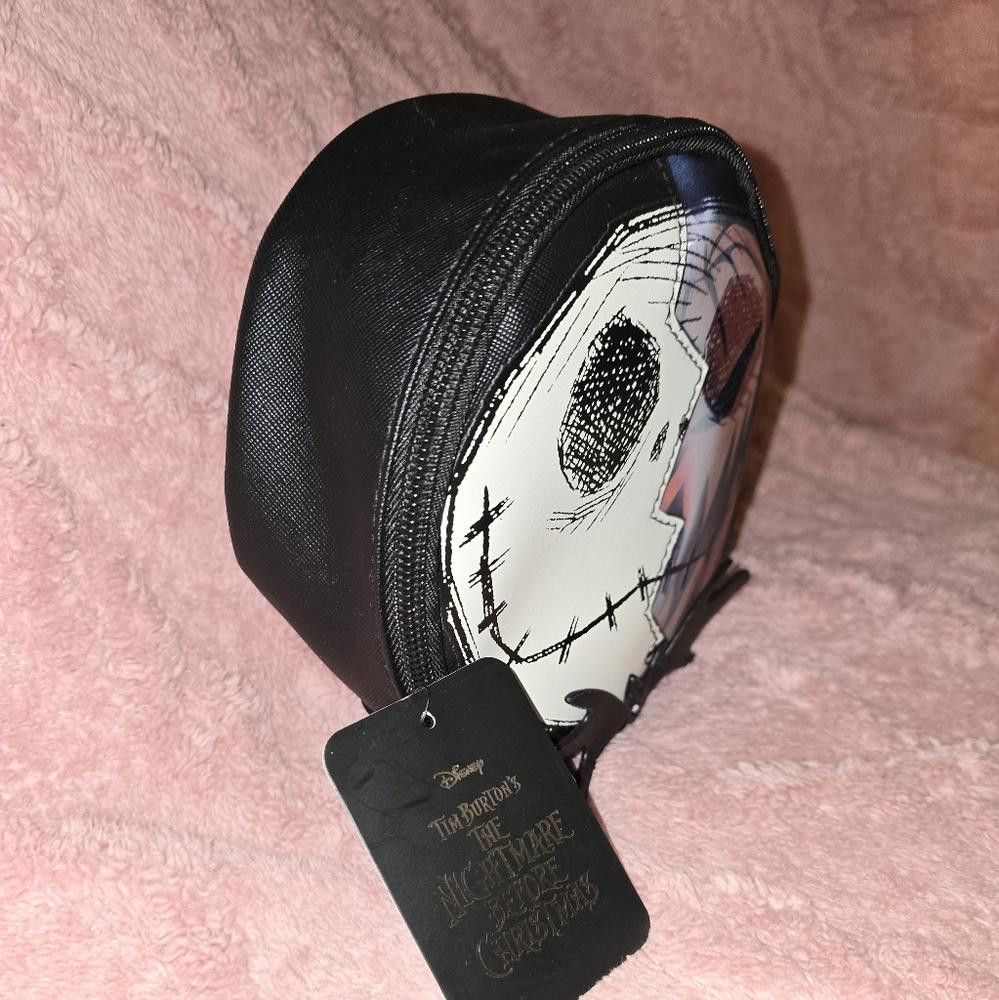 Designer 🎃👻 Disney Bioworld Jack Skellington Makeup Bag – NWT! 👻🎃 Size ONE SIZE - 3 Thumbnail