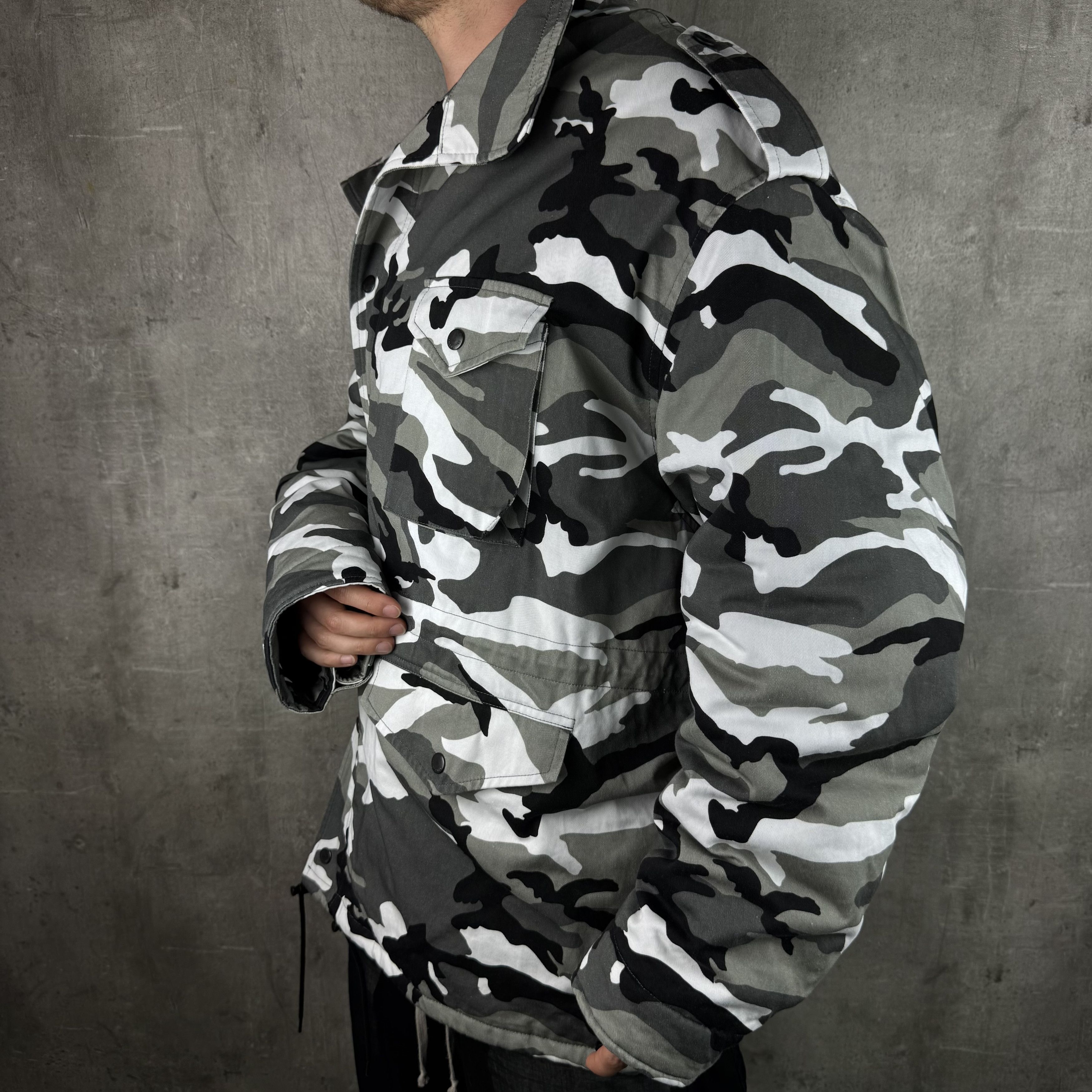 Balenciaga BALENCIAGA Off Shoulder Military Camo Parka Size US S / EU 44-46 / 1 - 7 Thumbnail