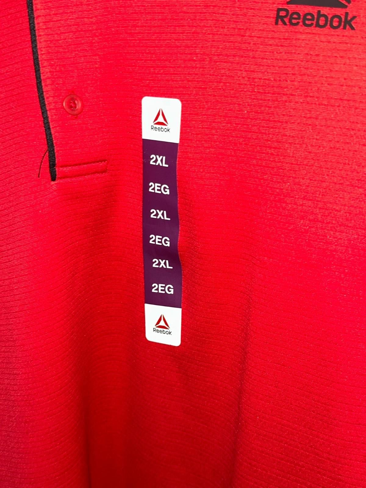 Reebok Reebok Classic Polo 2XL | Red w/ Black Collar | NWT Size US XXL / EU 58 / 5 - 4 Thumbnail