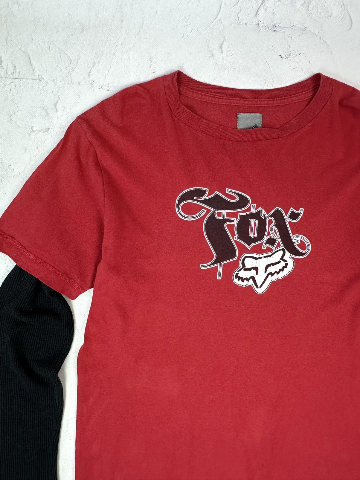 Fox Racing Y2K Vintage Fox Red Printed Long Sleeve Size US M / EU 48-50 / 2 - 6 Thumbnail