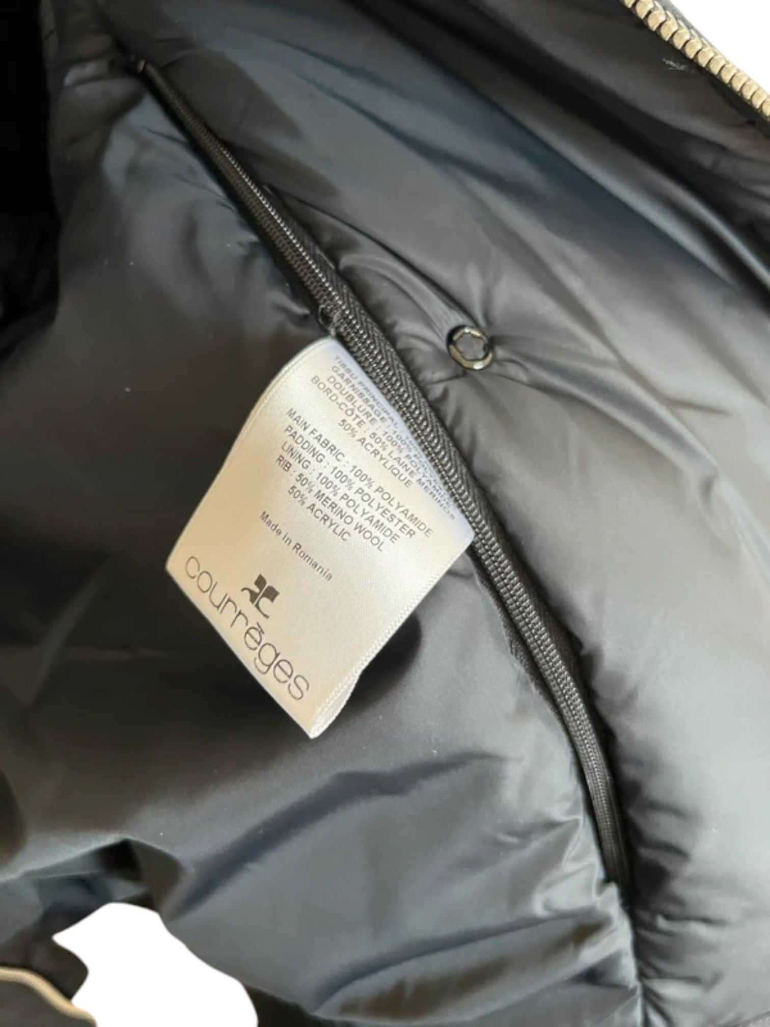 Courreges Courrèges Cocoon Extra Rib Bomber Jacket Black c.2020s Size US M / EU 48-50 / 2 - 8 Thumbnail