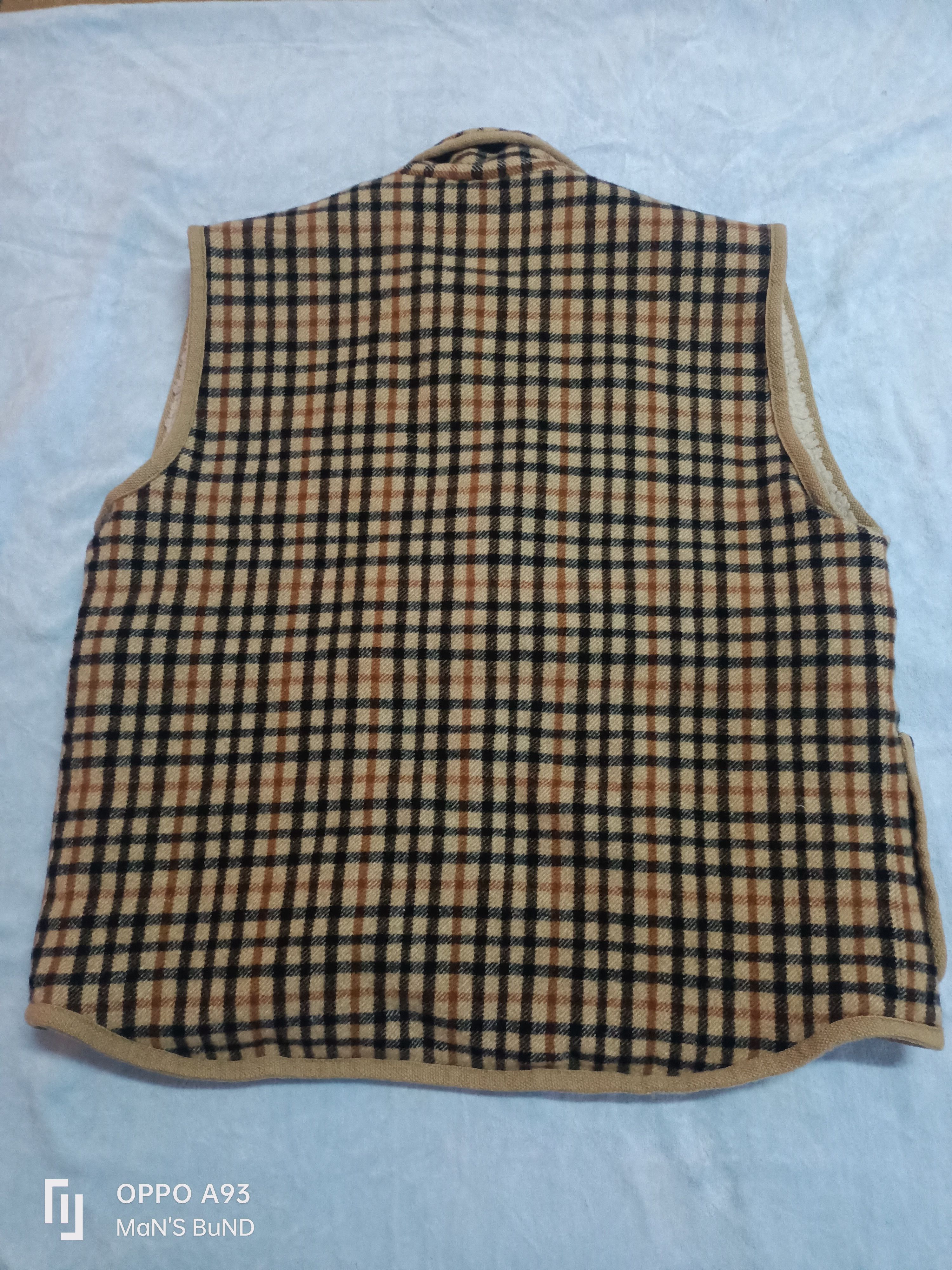DAKS × Japanese Brand × Vintage Vintage DAKS London iconic check Sherpa Vest Size US M / EU 48-50 / 2 - 2 Thumbnail