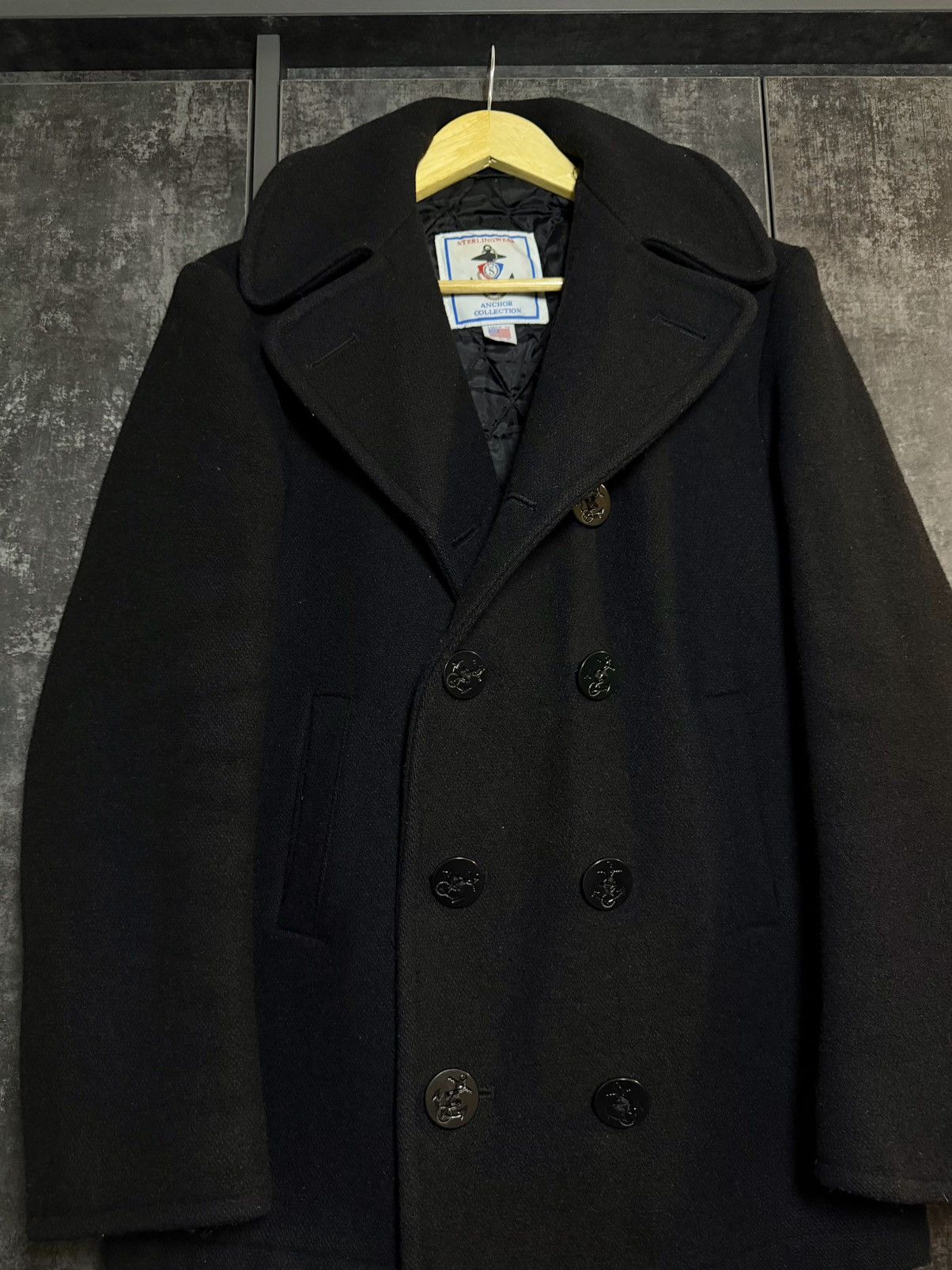 Vintage Vintage Sterlingwear USA Pea Coat Jacket Margiela Prada Acne Size US S / EU 44-46 / 1 - 6 Thumbnail
