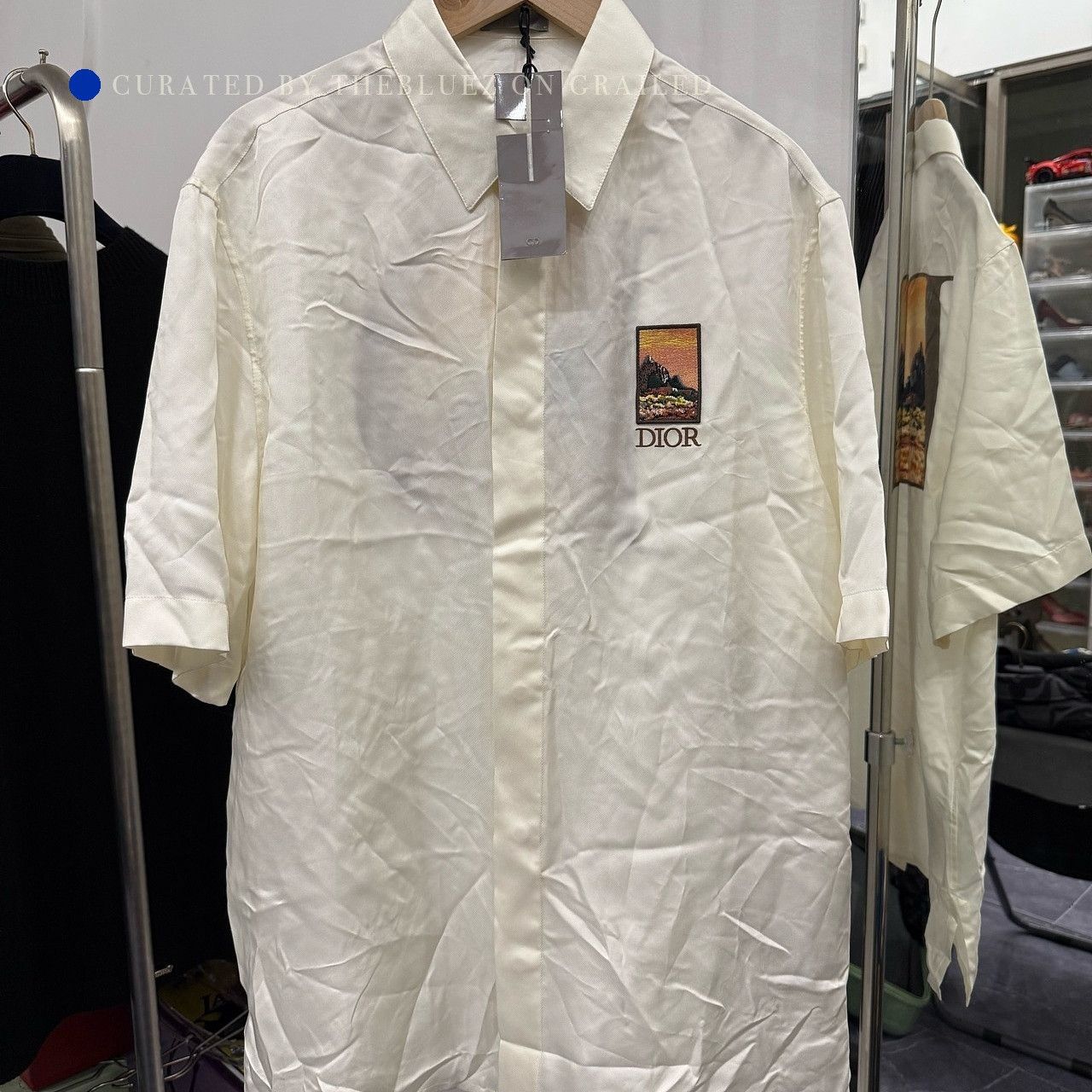 Dior Elegant White Silk Shirt in Size S Size US S / EU 44-46 / 1 - 1 Thumbnail