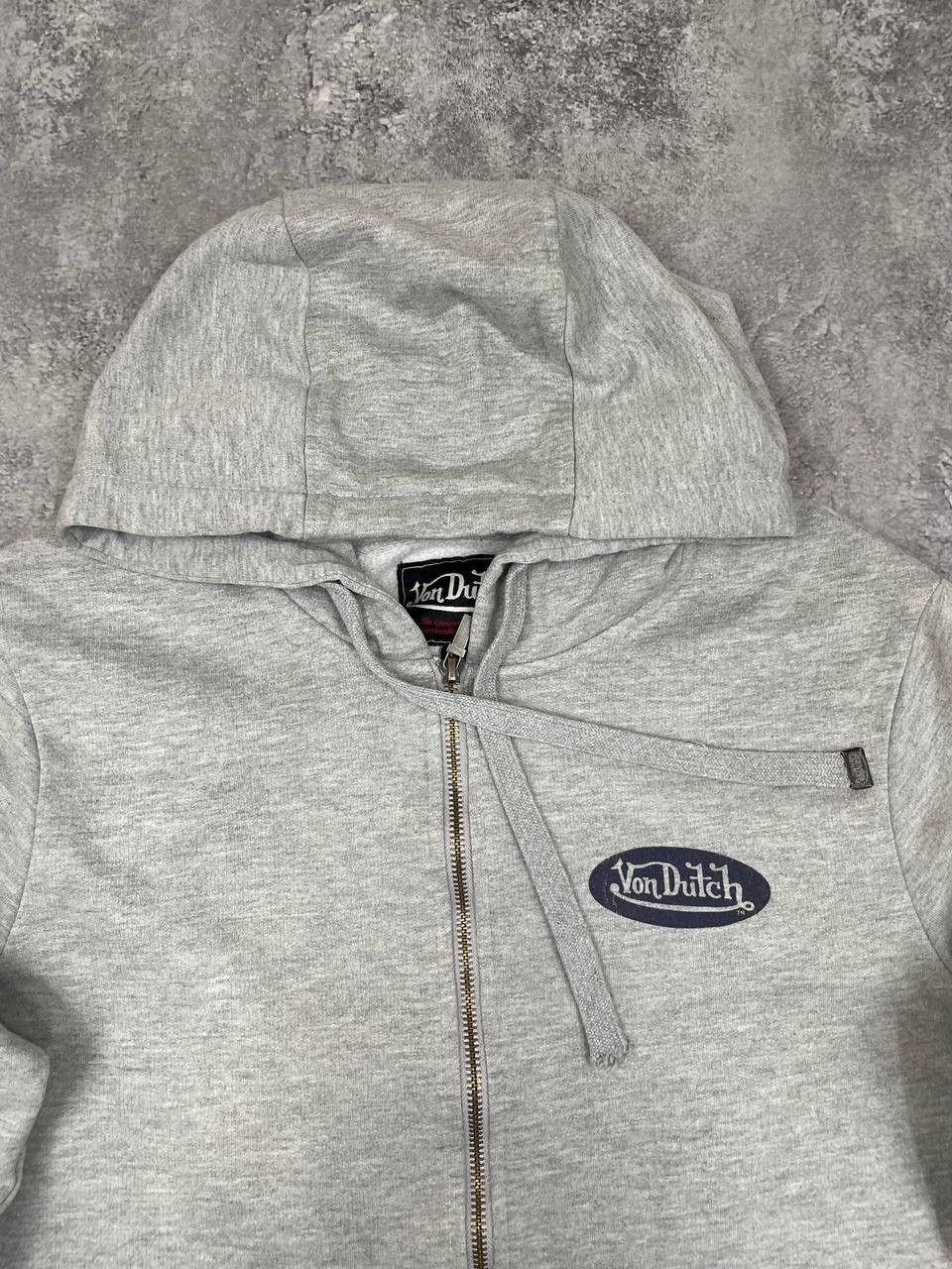 Von Dutch Von Dutch Men Cotton Hoodie Zip Grey Size S Size US S / EU 44-46 / 1 - 2 Thumbnail