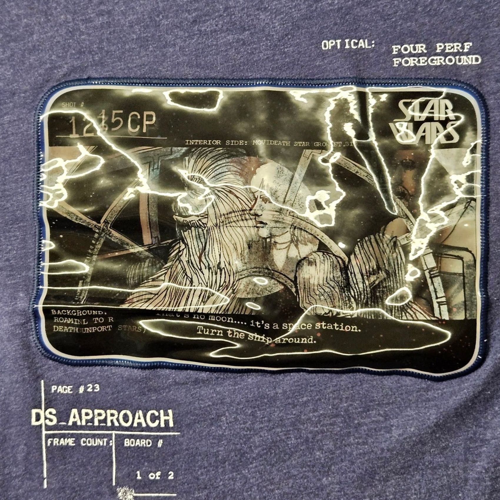 Disney Disney Star Wars 45th Anniversary Blue Short Sleeve T Shirt Men's Large Size US L / EU 52-54 / 3 - 4 Thumbnail