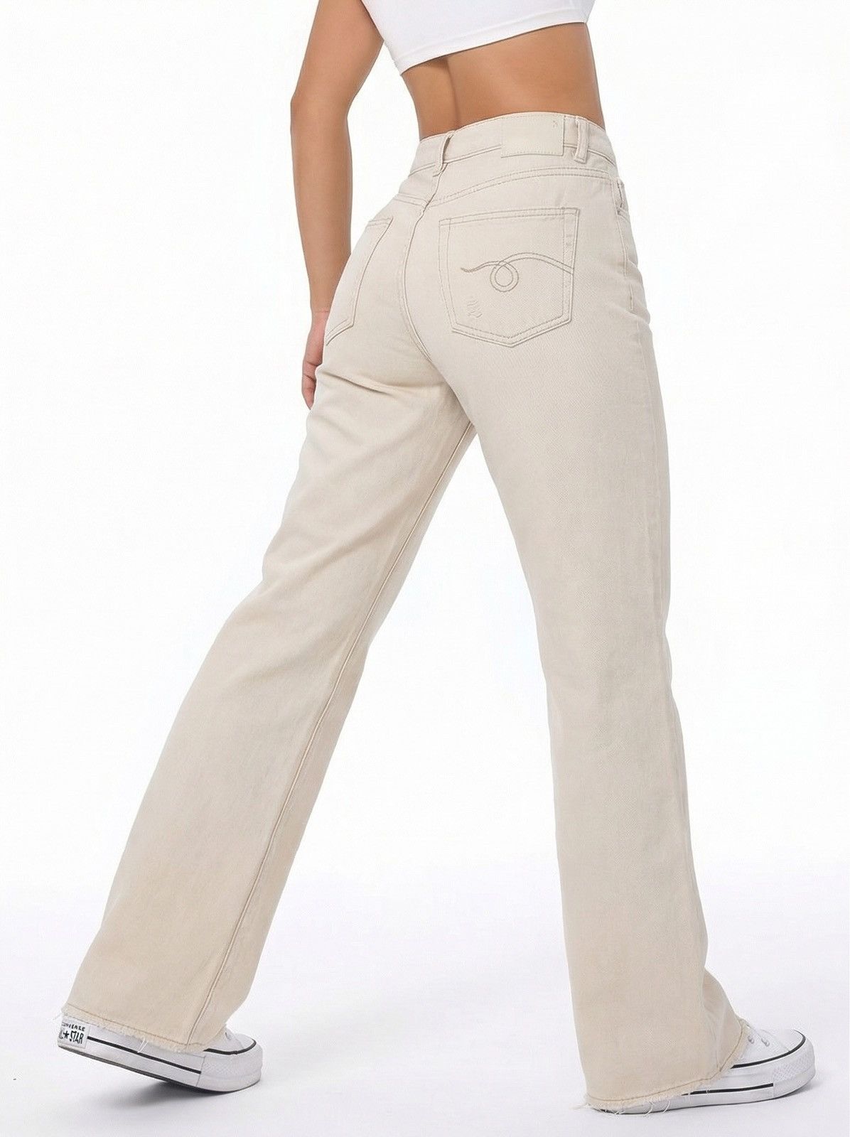 R13 R13 SS23 Boyfriend Jean In Holden White Ecru Selvedge Denim Size 25" / US 0 / IT 36 - 1 Thumbnail