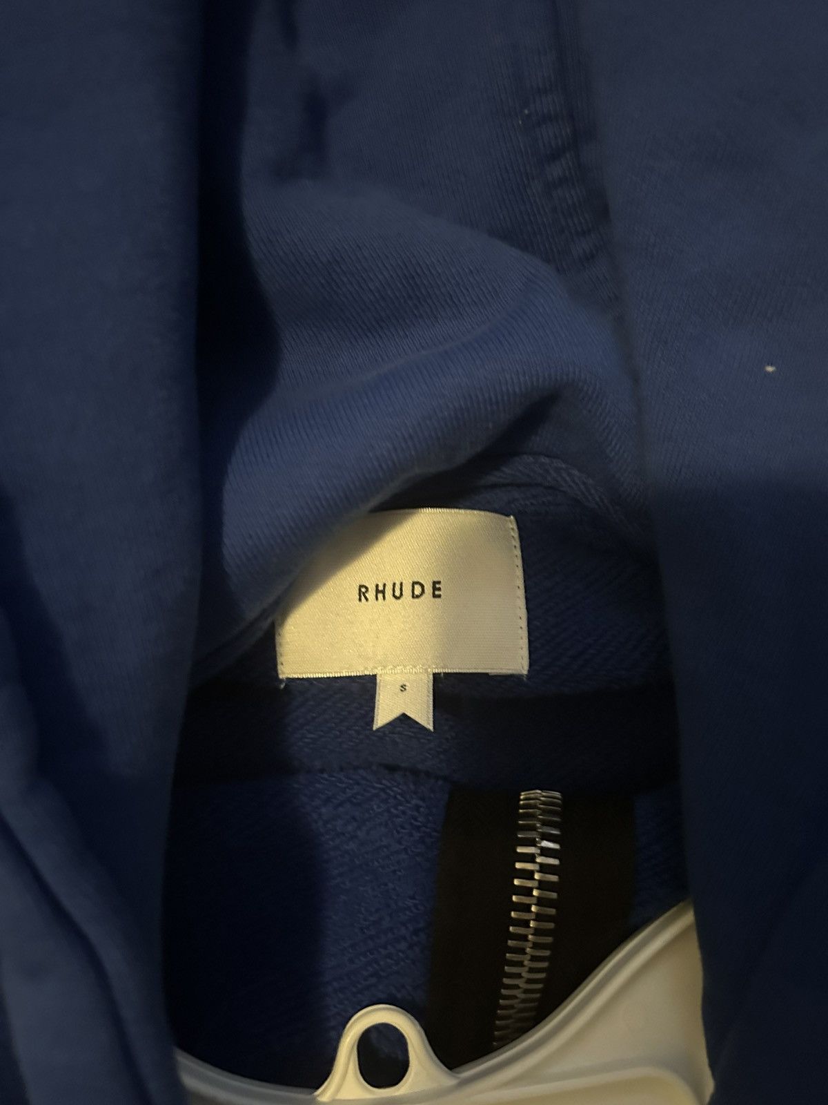 Rhude Rhude Script Logo Zip-Up Hoodie - Royal Blue Size US S / EU 44-46 / 1 - 3 Thumbnail