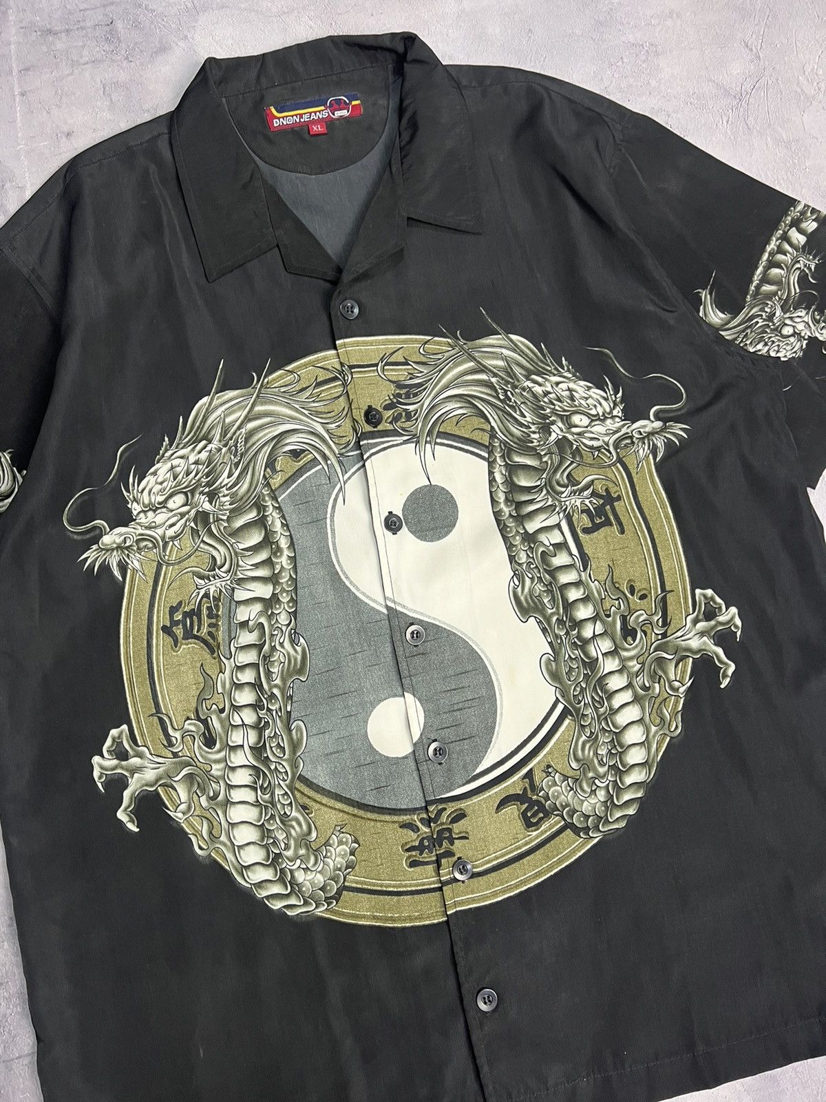 If Six Was Nine × Japanese Brand Dnon Jeans Dragon Shirts Size US L / EU 52-54 / 3 - 2 Thumbnail