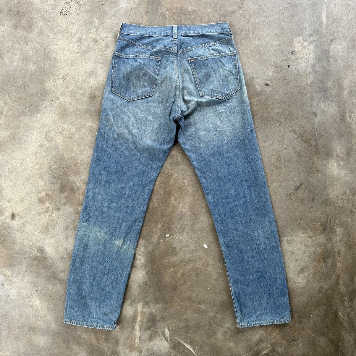 Japanese Brand Vintage W31 💥 Craft Distressed Faded Denim Jean Pant Size US 31 - 10 Thumbnail