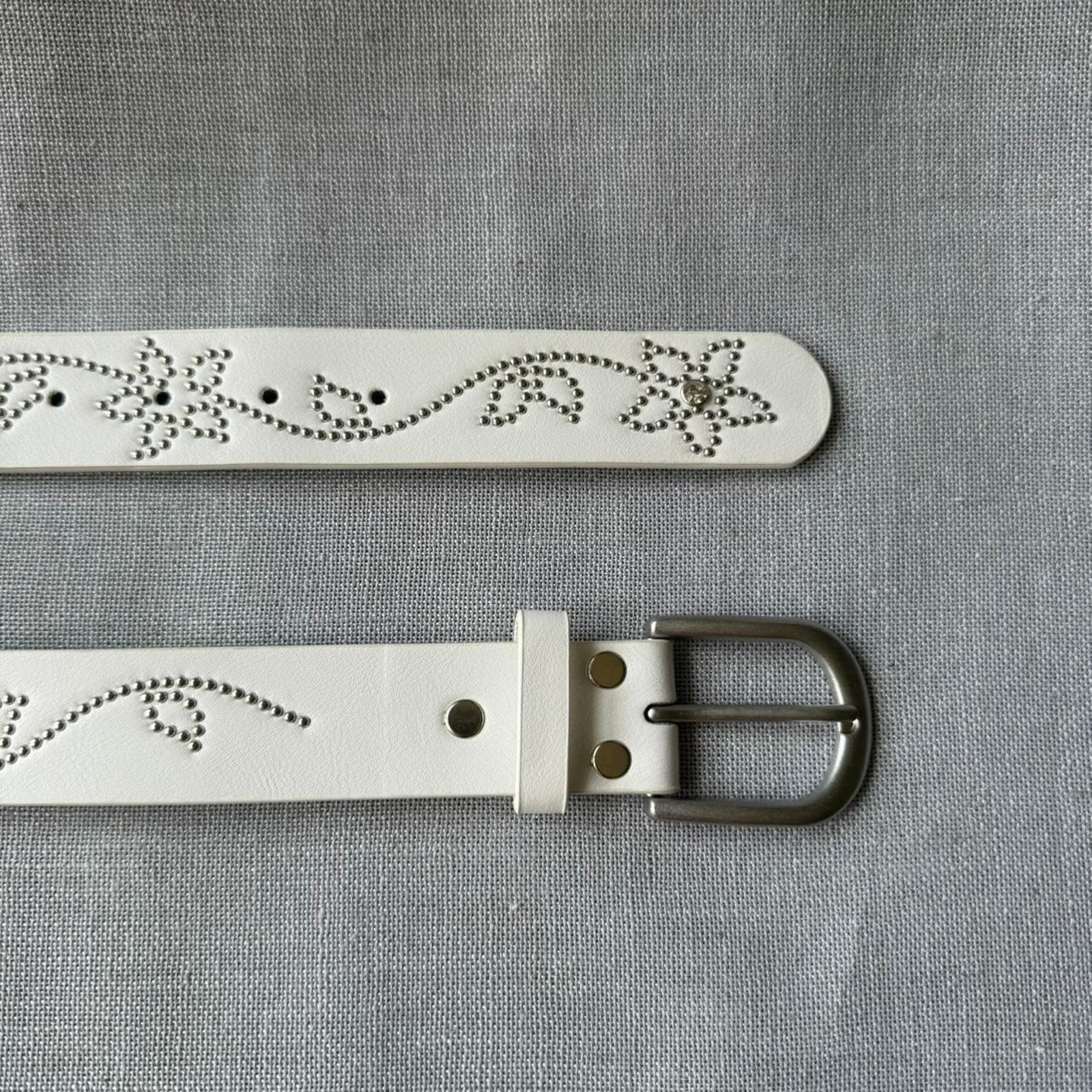 Other White floral studded silver western MENS2 Size ONE SIZE - 2 Thumbnail