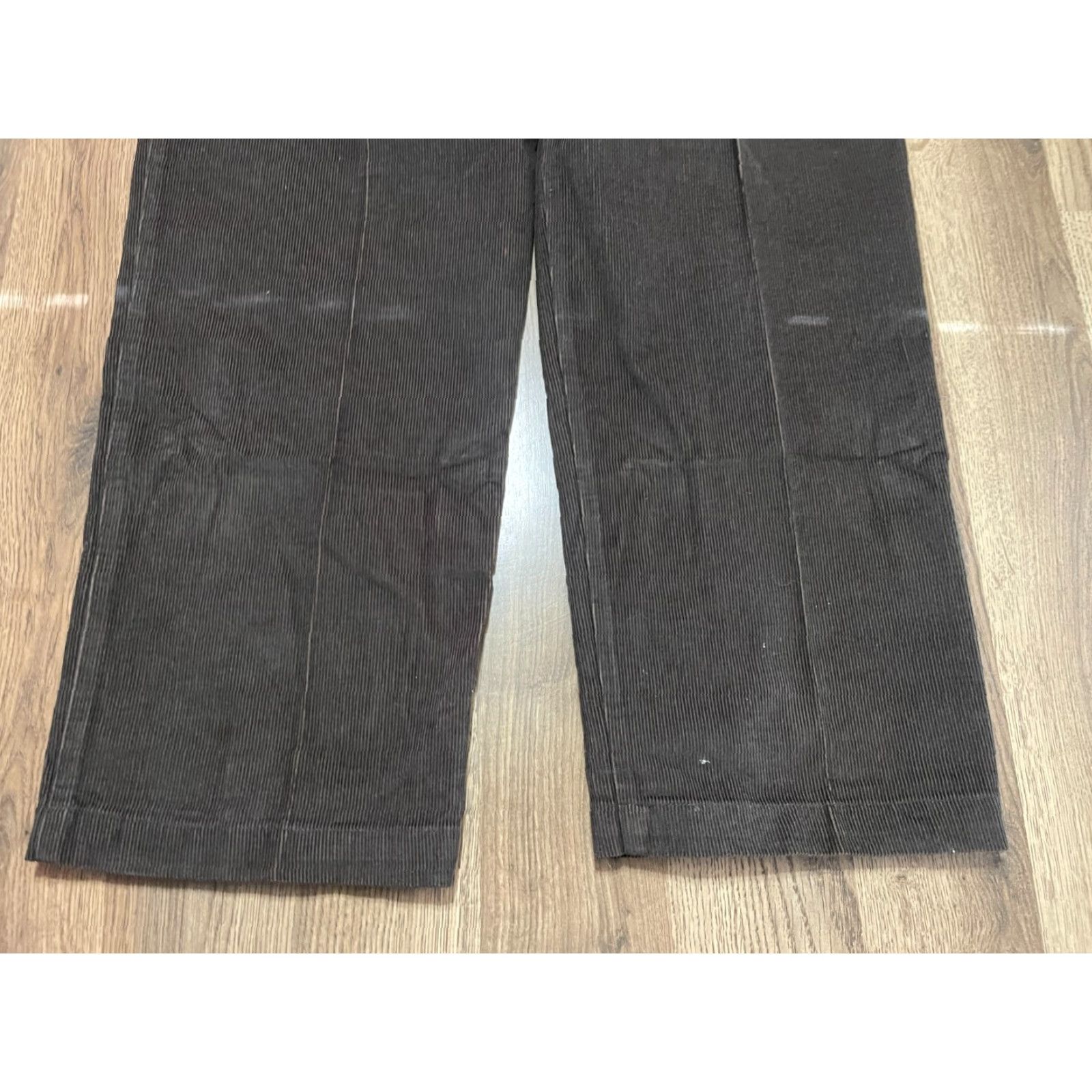 Haggar Haggar Pants, Men’s Size 38x30, Green, Corduroy, Straight Leg, Pockets, Casual, Regular, 30 Inseam, Flat Front - Mens Size US 38 / EU 54 - 3 Thumbnail