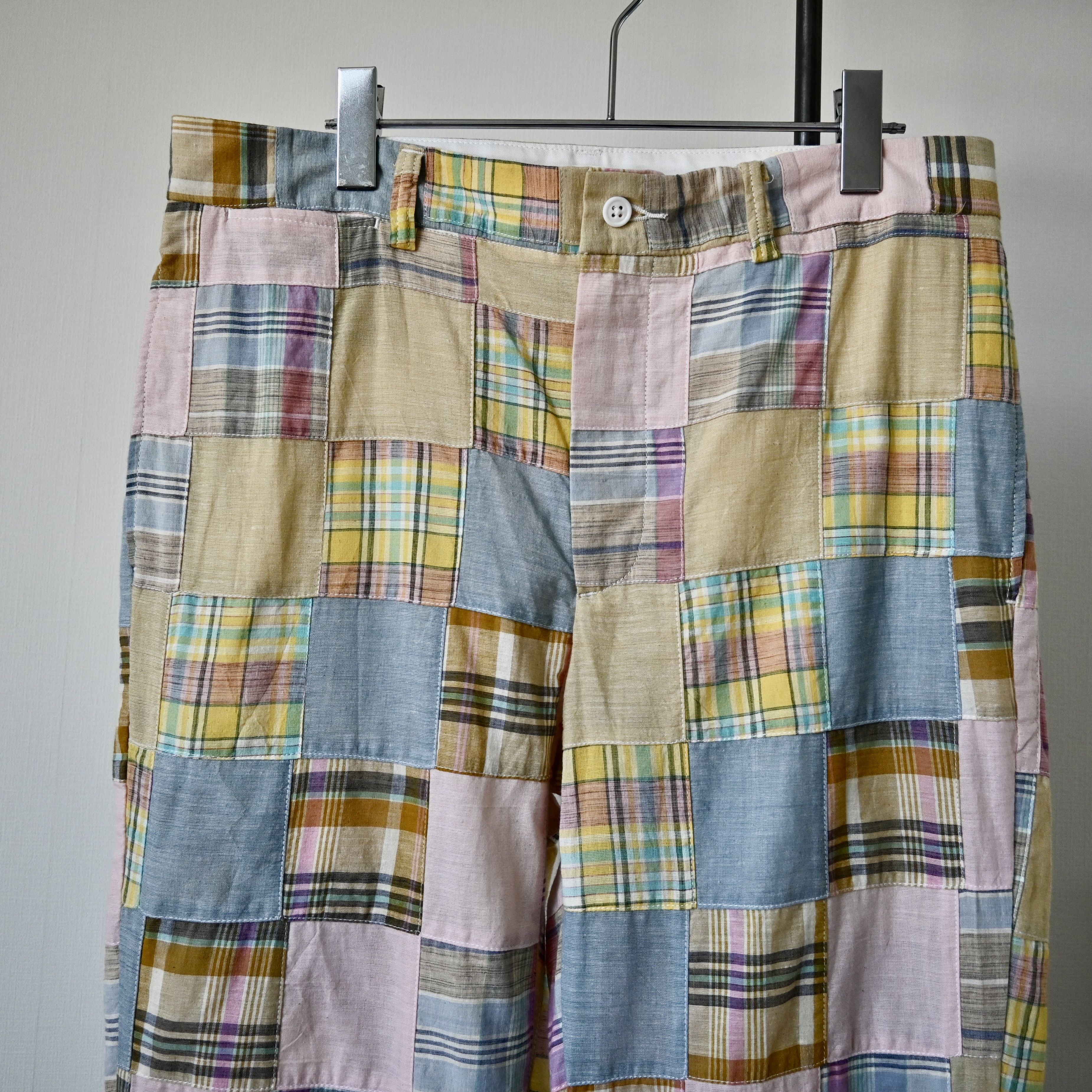 Japanese Brand UNUSED, Jackson Matisse India madras patchwork trousers Size US 33 - 6 Thumbnail