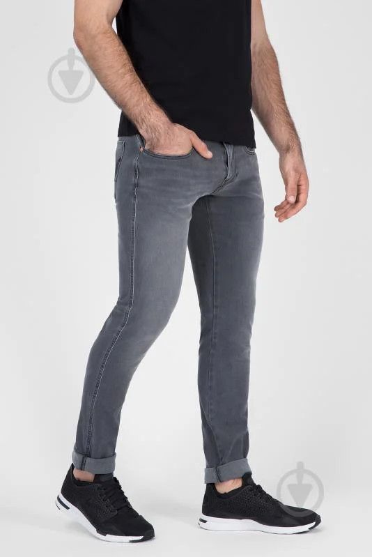 Replay Replay Anbass Hyperflex Slim Fit Gray Stretch Denim Jeans Size US 32 / EU 48 - 1 Thumbnail