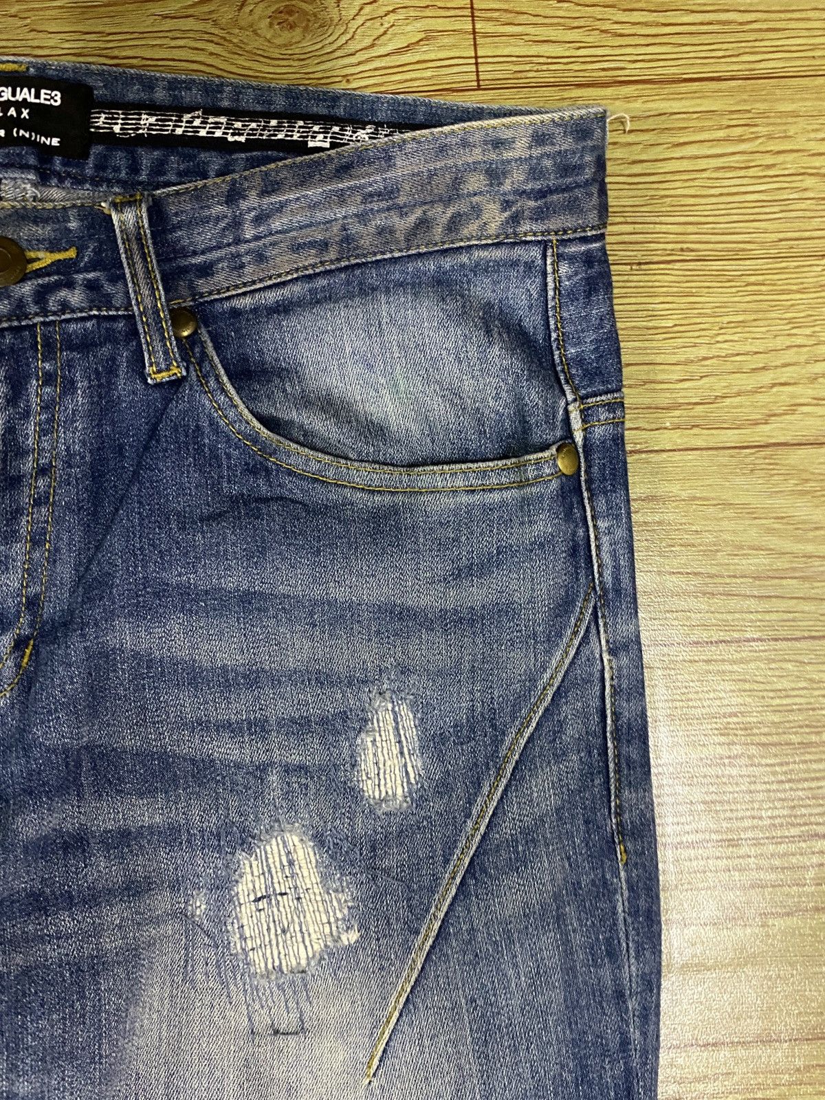 Number (N)ine Very Rare Vintage Number Nine 1piu1guale3 Ripped Jeans 2000s Size US 32 / EU 48 - 6 Thumbnail