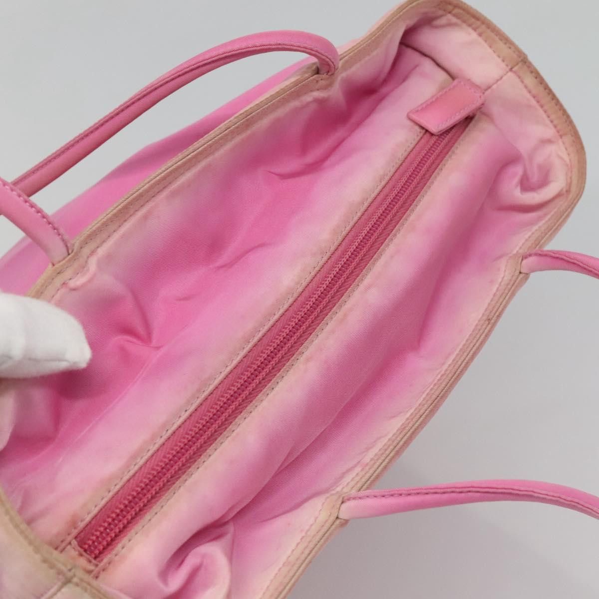 Prada PRADA Tote Bag Nylon Pink Silver Size ONE SIZE - 6 Thumbnail