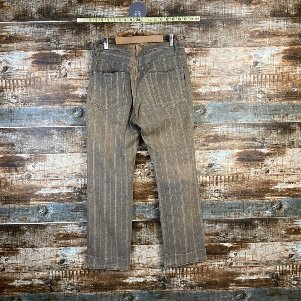 Japanese Brand DL Bee Bell Beige stripe cargo Casual Pants #C975 Size US 30 / EU 46 - 14 Thumbnail