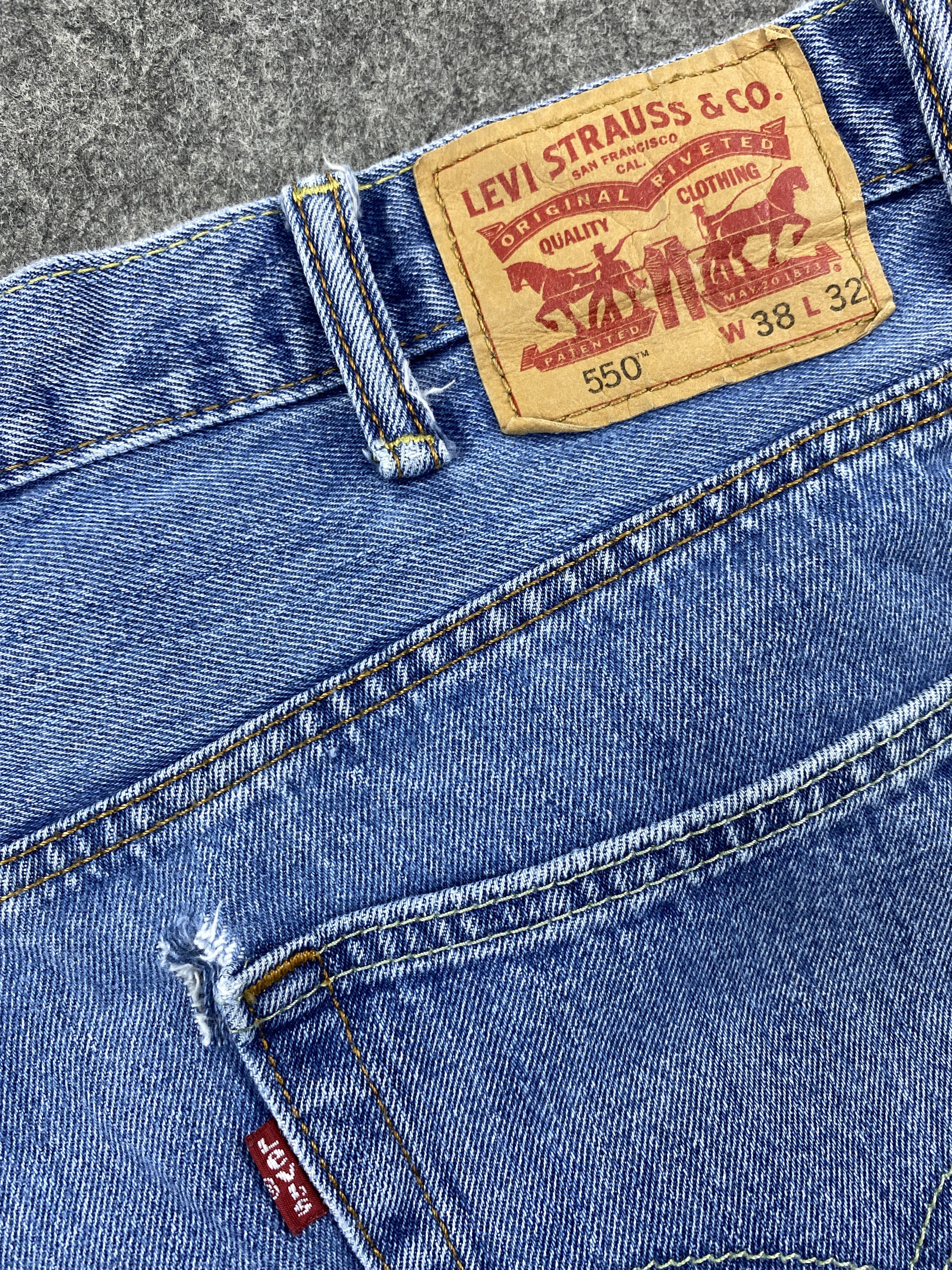 Levi's Blue Levi's 550 Jeans 38x30.5 Denim -JN1488 Size US 34 / EU 50 - 10 Thumbnail