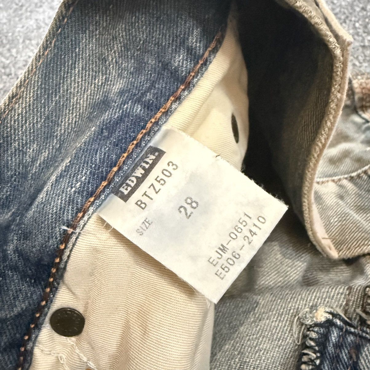 If Six Was Nine 🔥🇯🇵 Insane 🔥Vintage Flared Trashed Edwin Dirty Mud Wash Denim Size US 30 / EU 46 - 13 Thumbnail