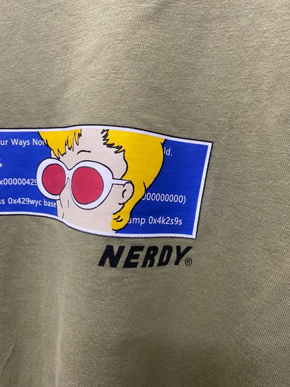 NERDY Vintage Nerdy World Wide Long Sleeve Shirt Size US L / EU 52-54 / 3 - 4 Thumbnail