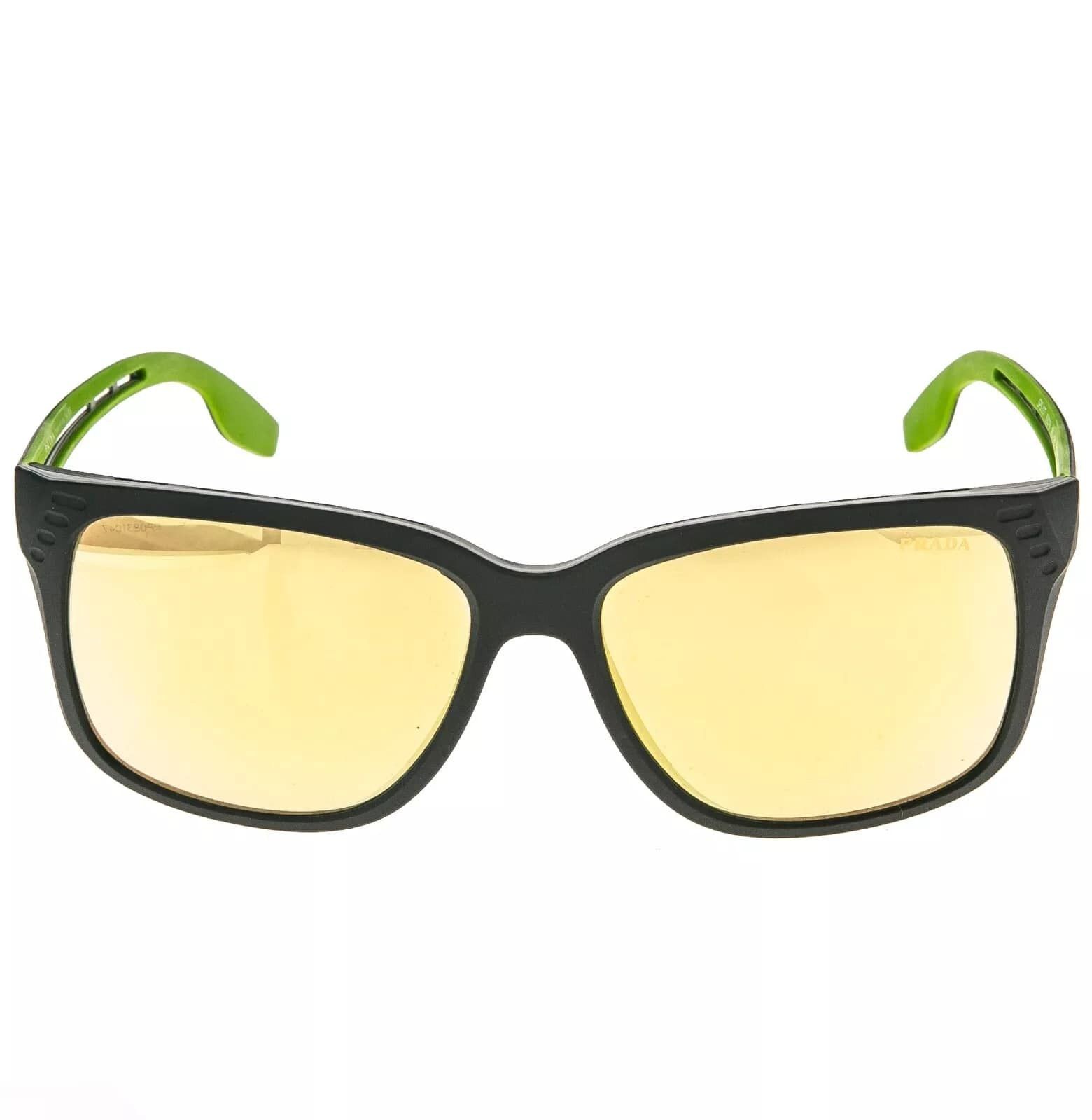 Prada PRADA 03T LINEA ROSSA PS03TS Black Yellow Sport Sunglasses Size ONE SIZE - 10 Thumbnail