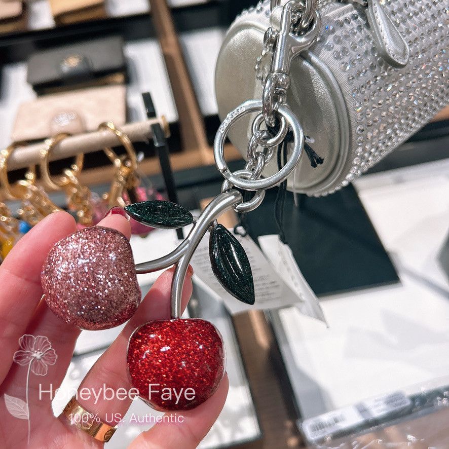 Coach Glitter Cherry Bag Charm CR431 Size ONE SIZE - 6 Thumbnail