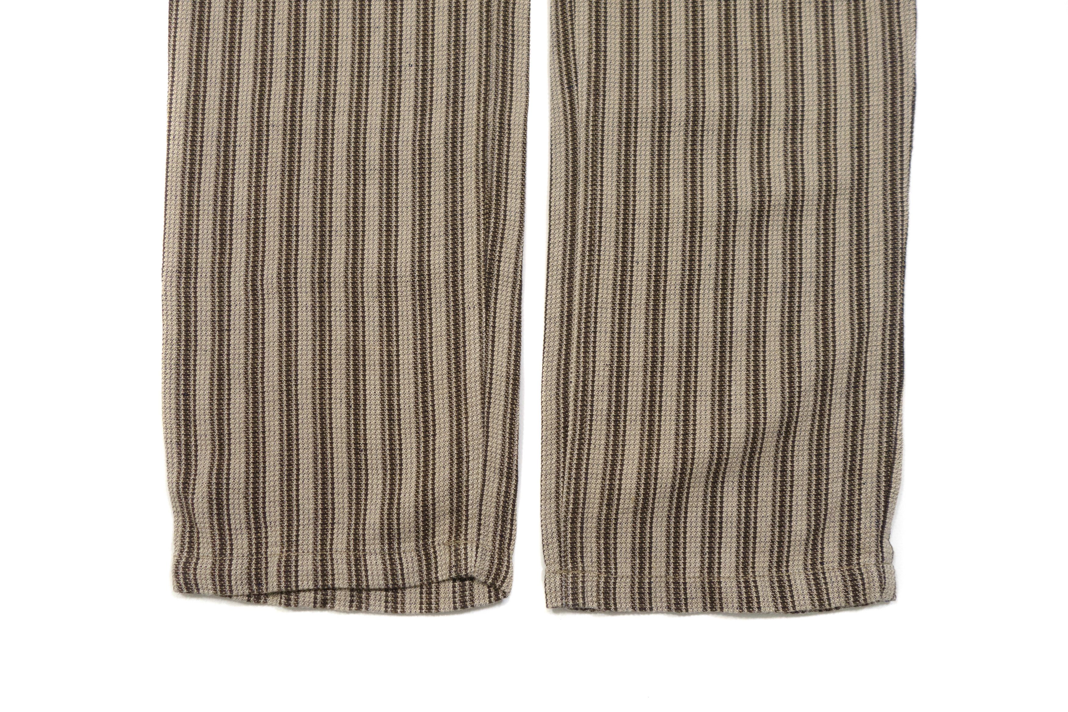 A.P.C. Striped Cotton Linen Straight Pants Size 26" / US 2 / IT 38 - 6 Thumbnail